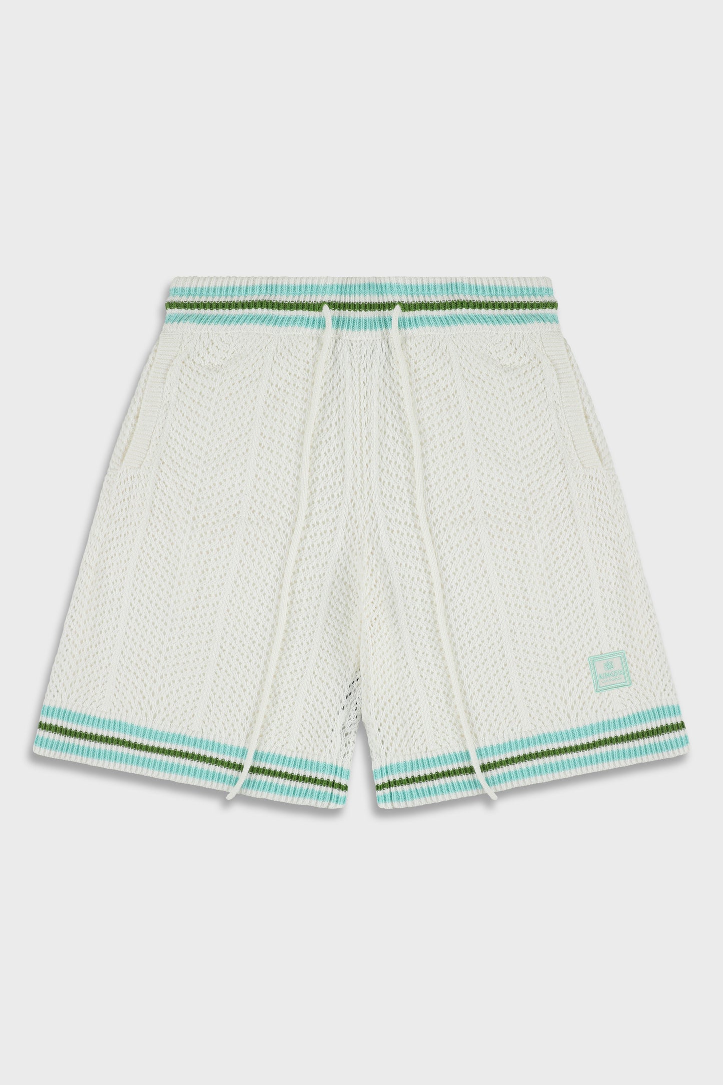 802 White Knit Short Pant