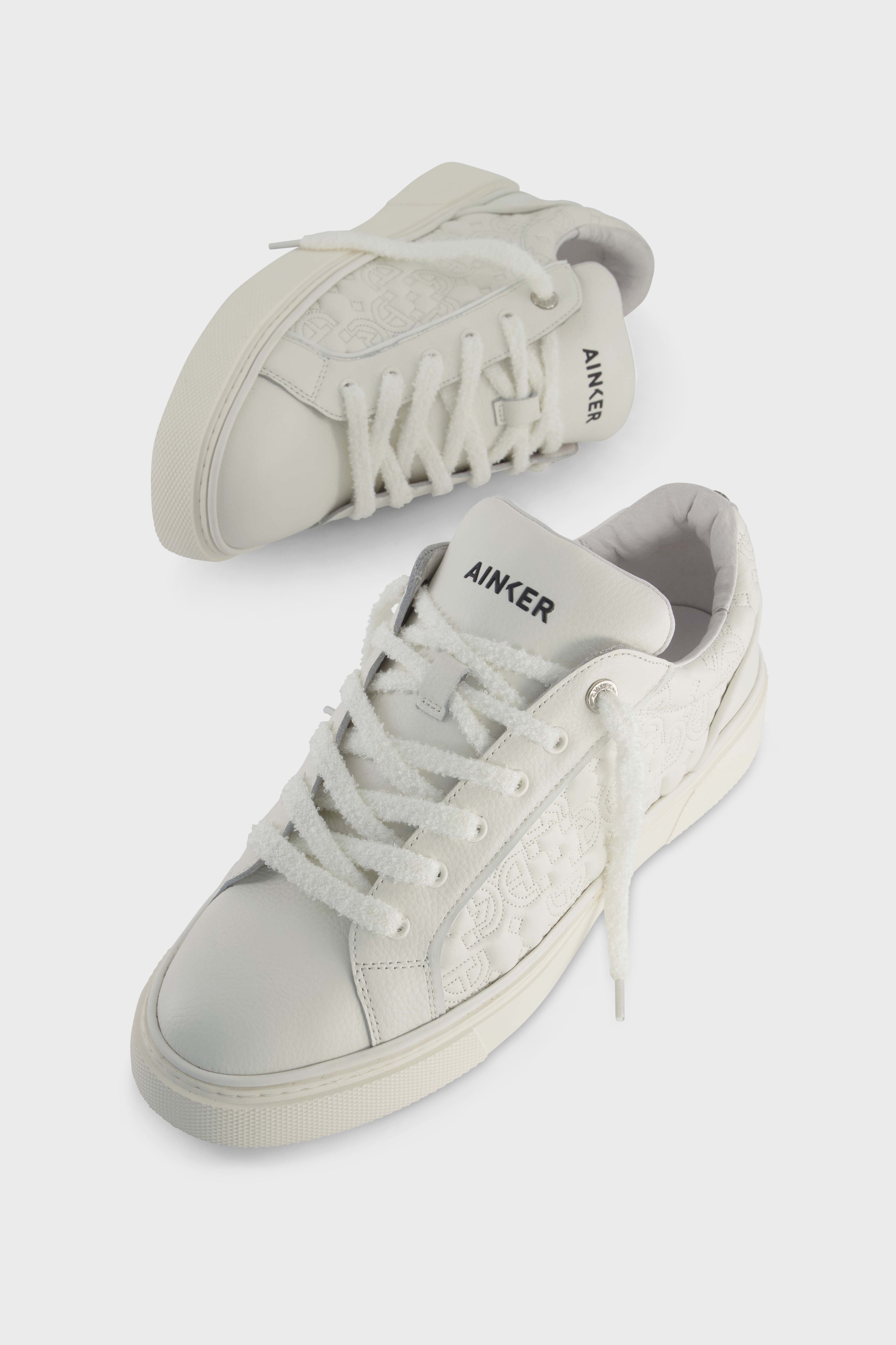 Pivot White Leather