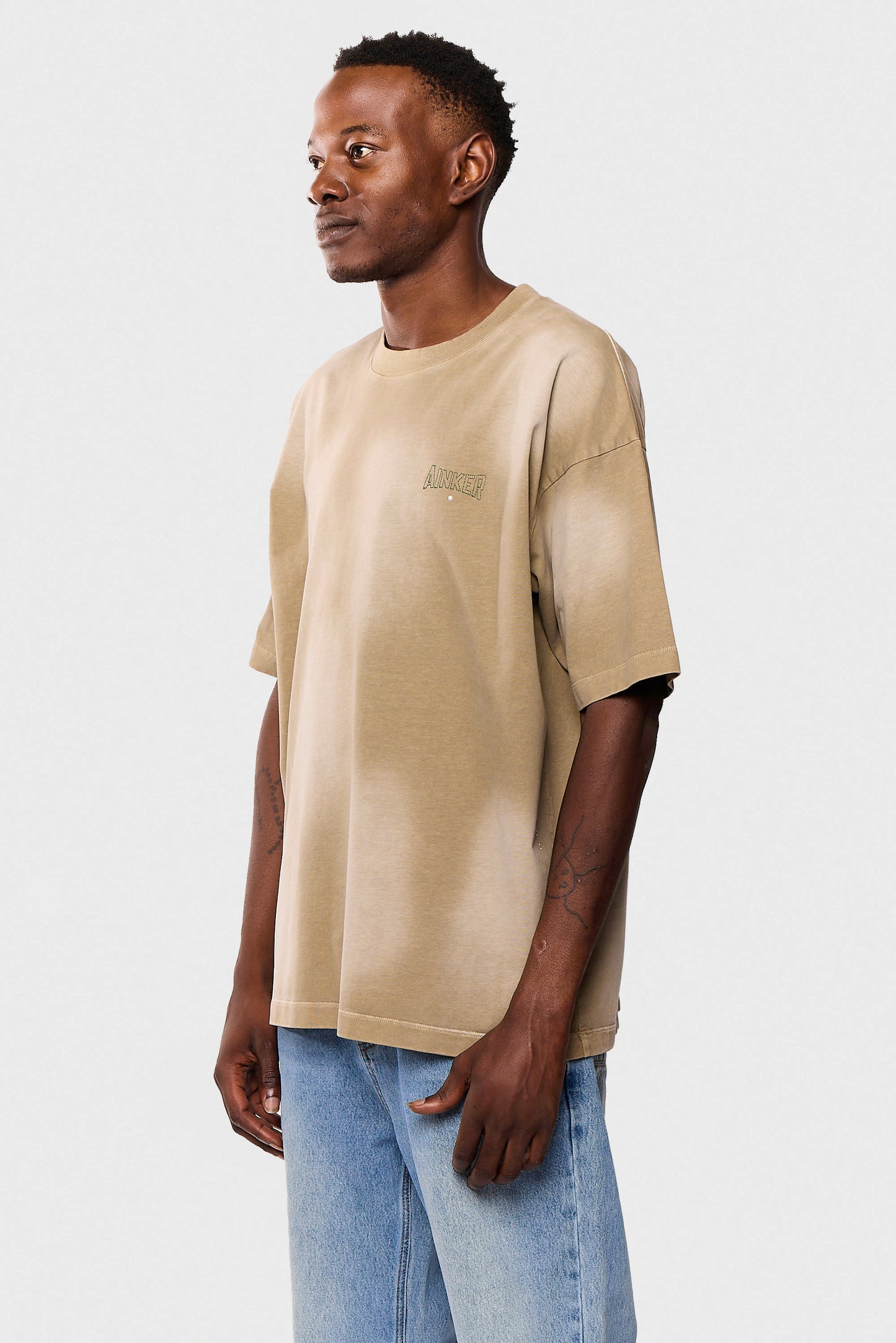 Cotton Wash 717 Mocha T-Shirt