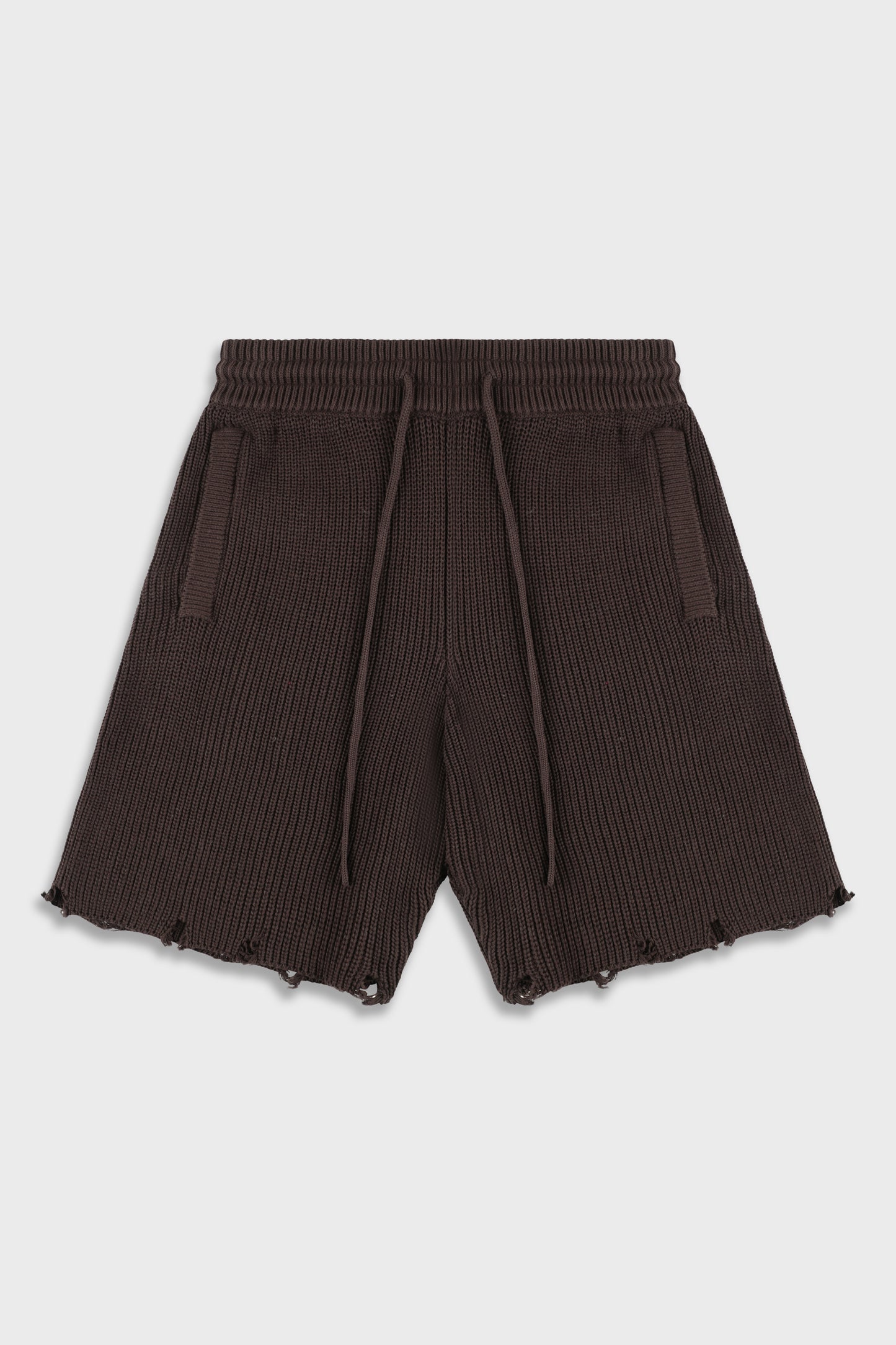 820 Brown Knit Short Pant