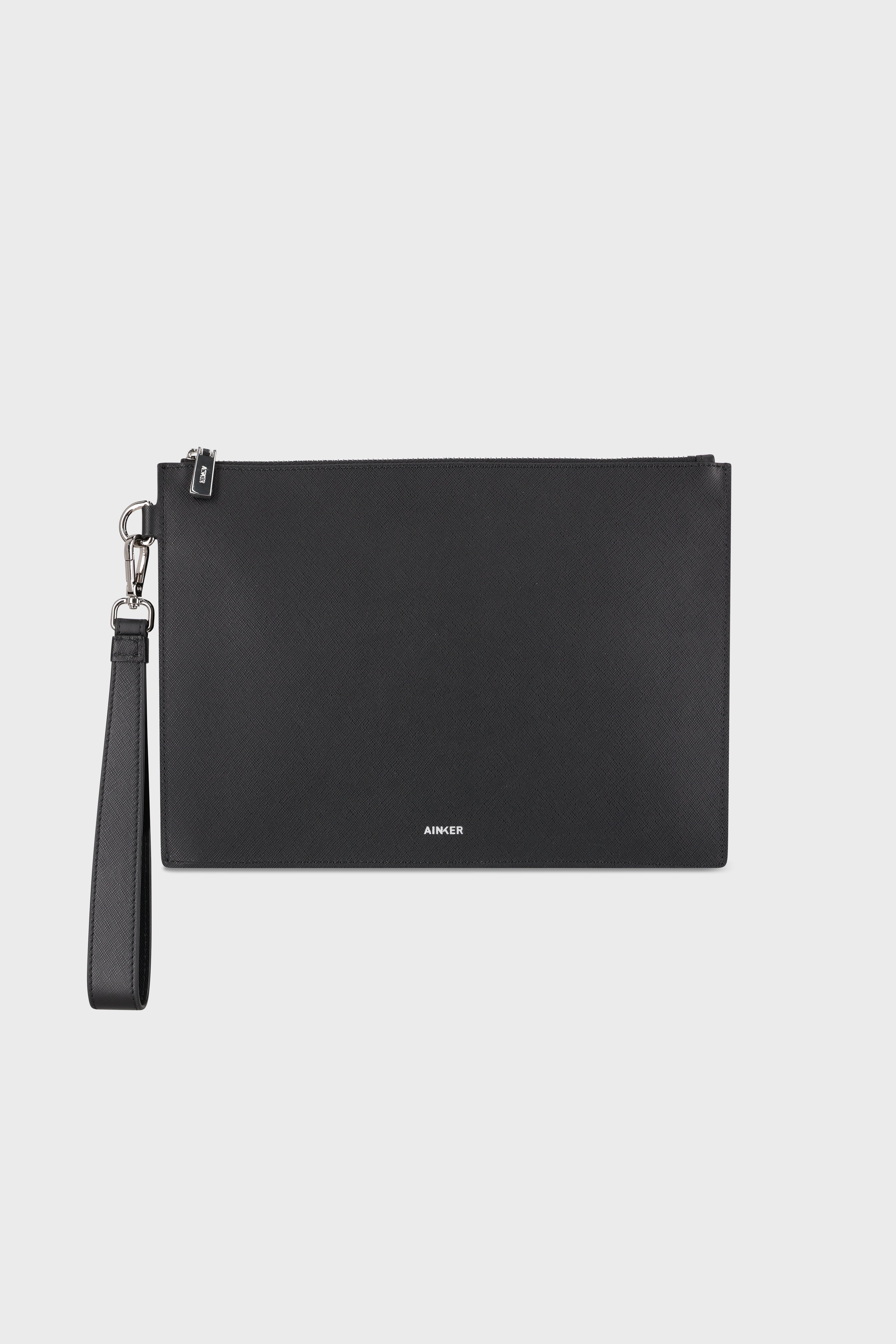 Black 690 Clutch Saffiano Bag
