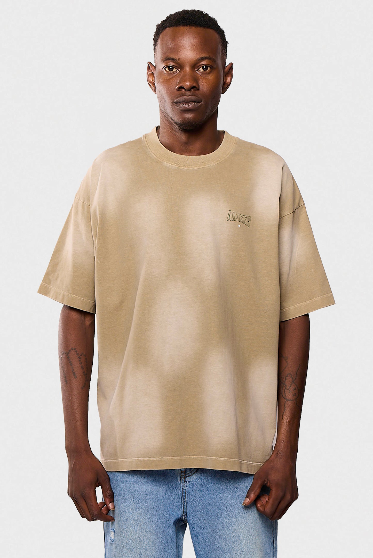 Cotton Wash 717 Mocha T-Shirt