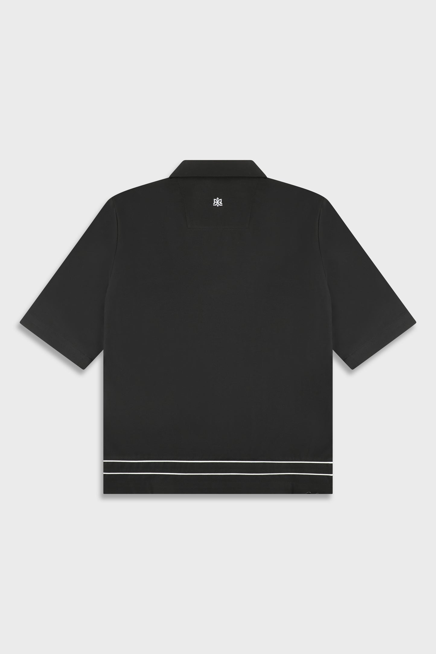 Tech 801 Black Short Button Shirt
