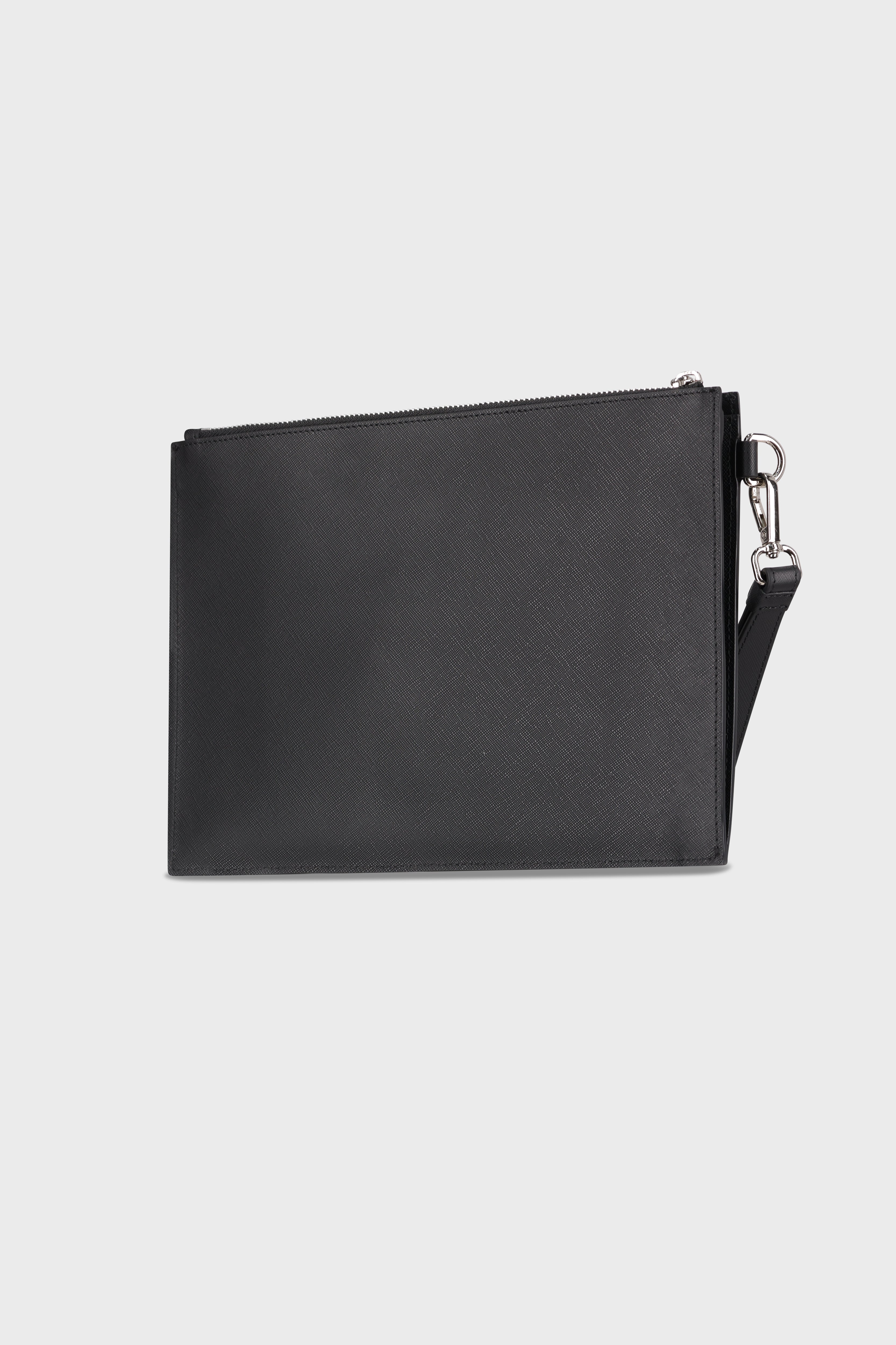 Black 690 Clutch Saffiano Bag