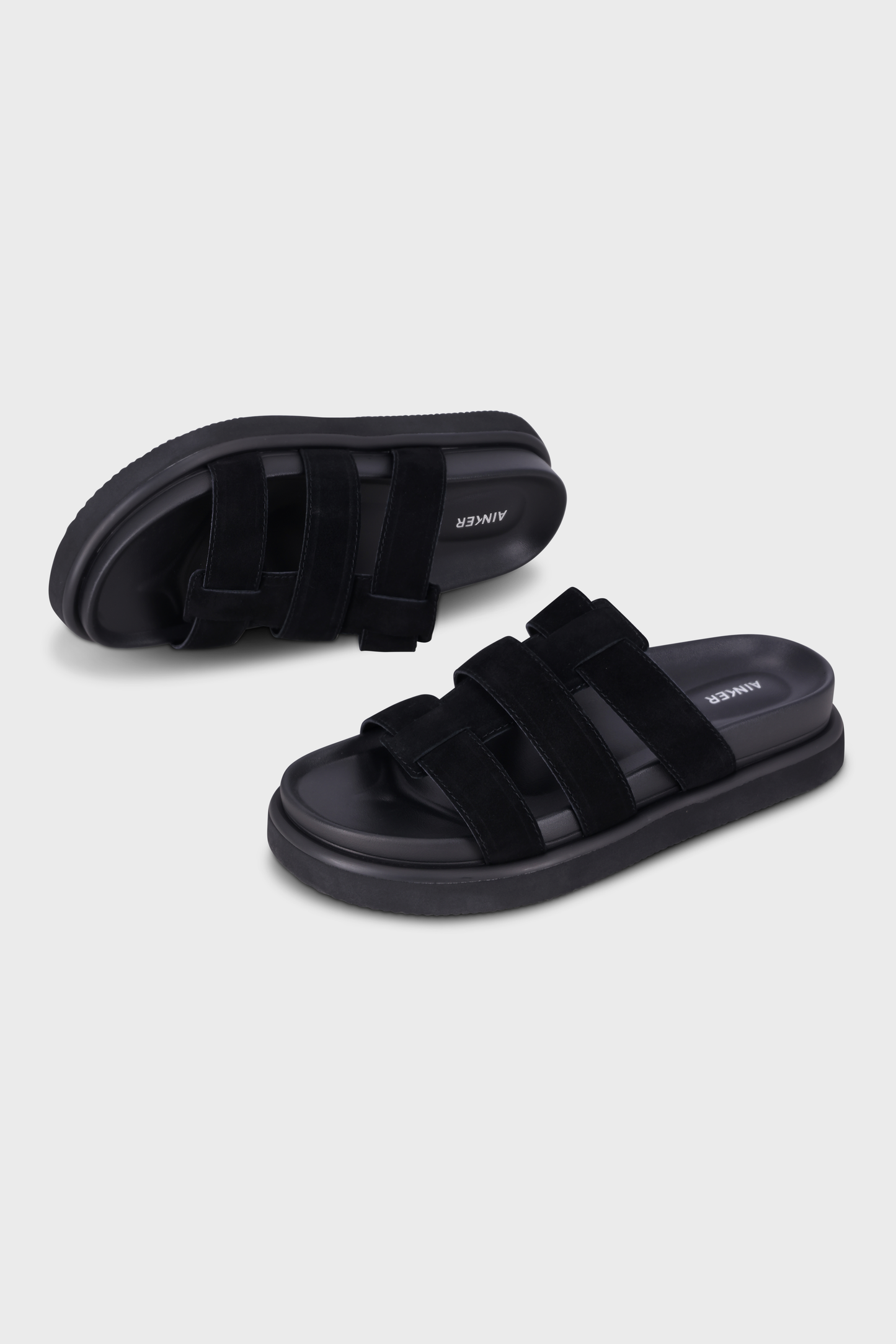 Atlas Black Suede