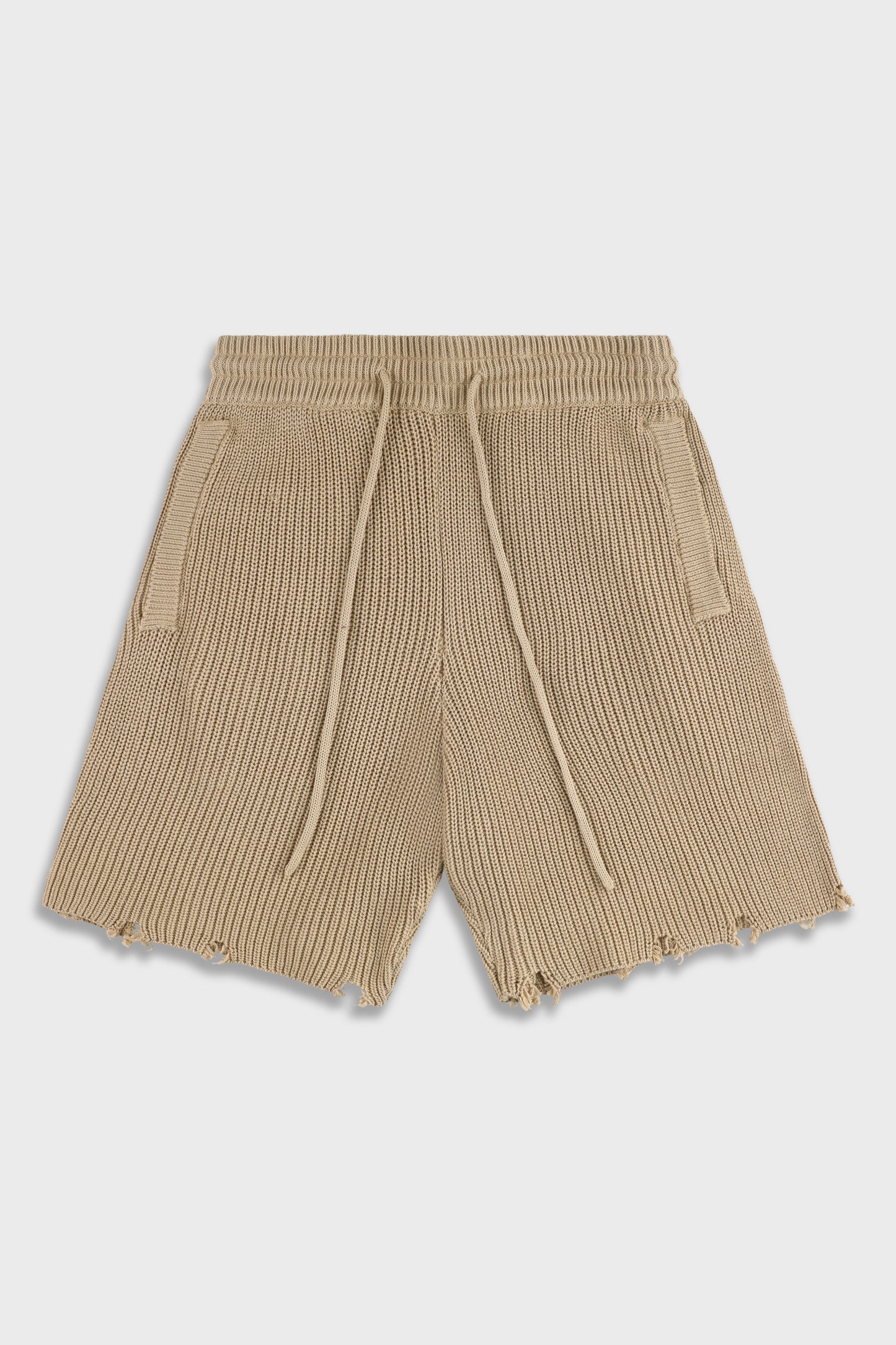 820 Beige Knit Short Pant