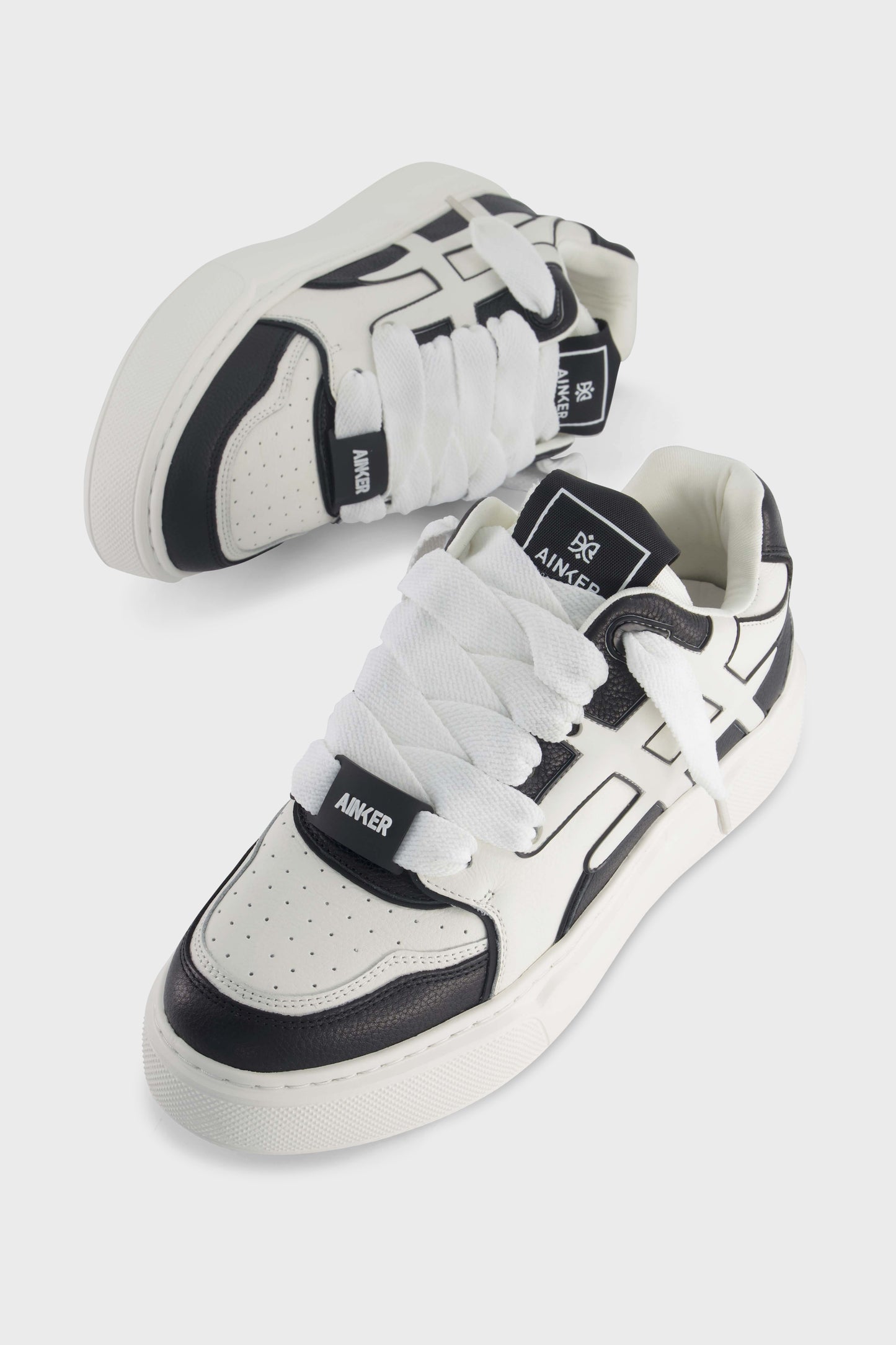 Backdoor Leather Black White