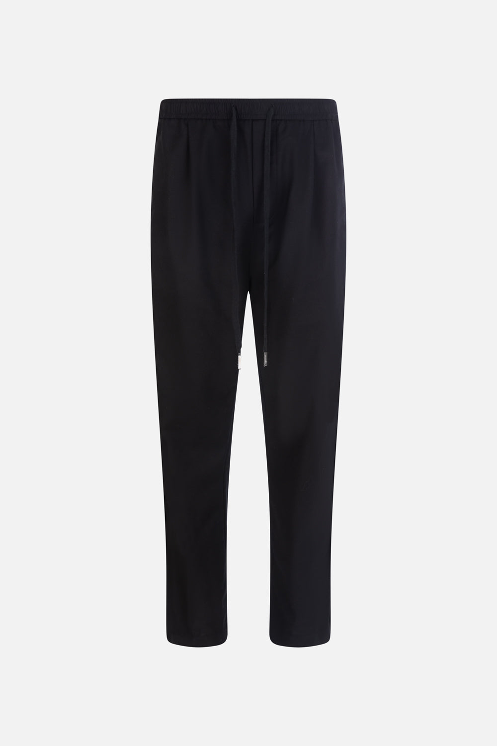 BLACK STRAIGHT COTTON PANTS