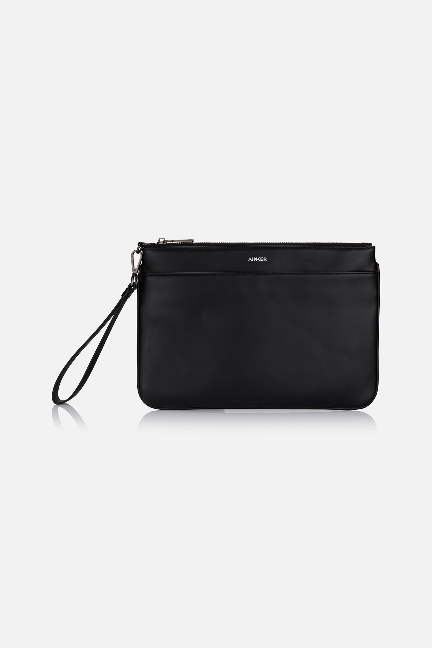 Black Clutch Leather Bag