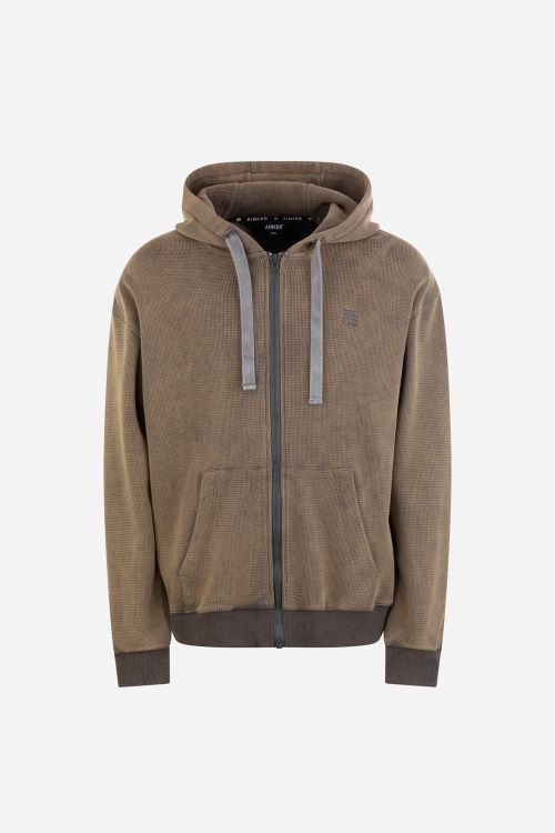 AINKER WASH BROWN HOODIE