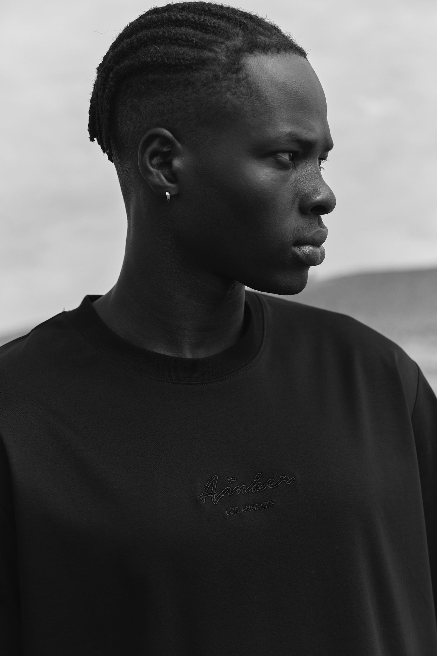 Signiture Black Mercerize T-Shirt