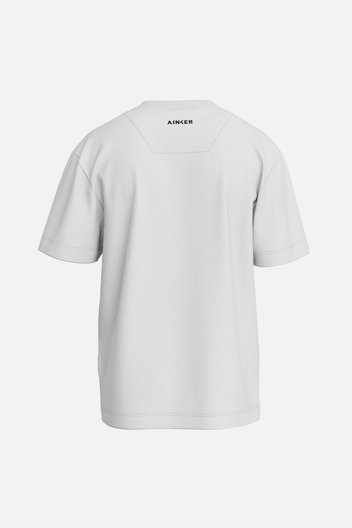 AINKER WHITE LOGO T-SHIRT