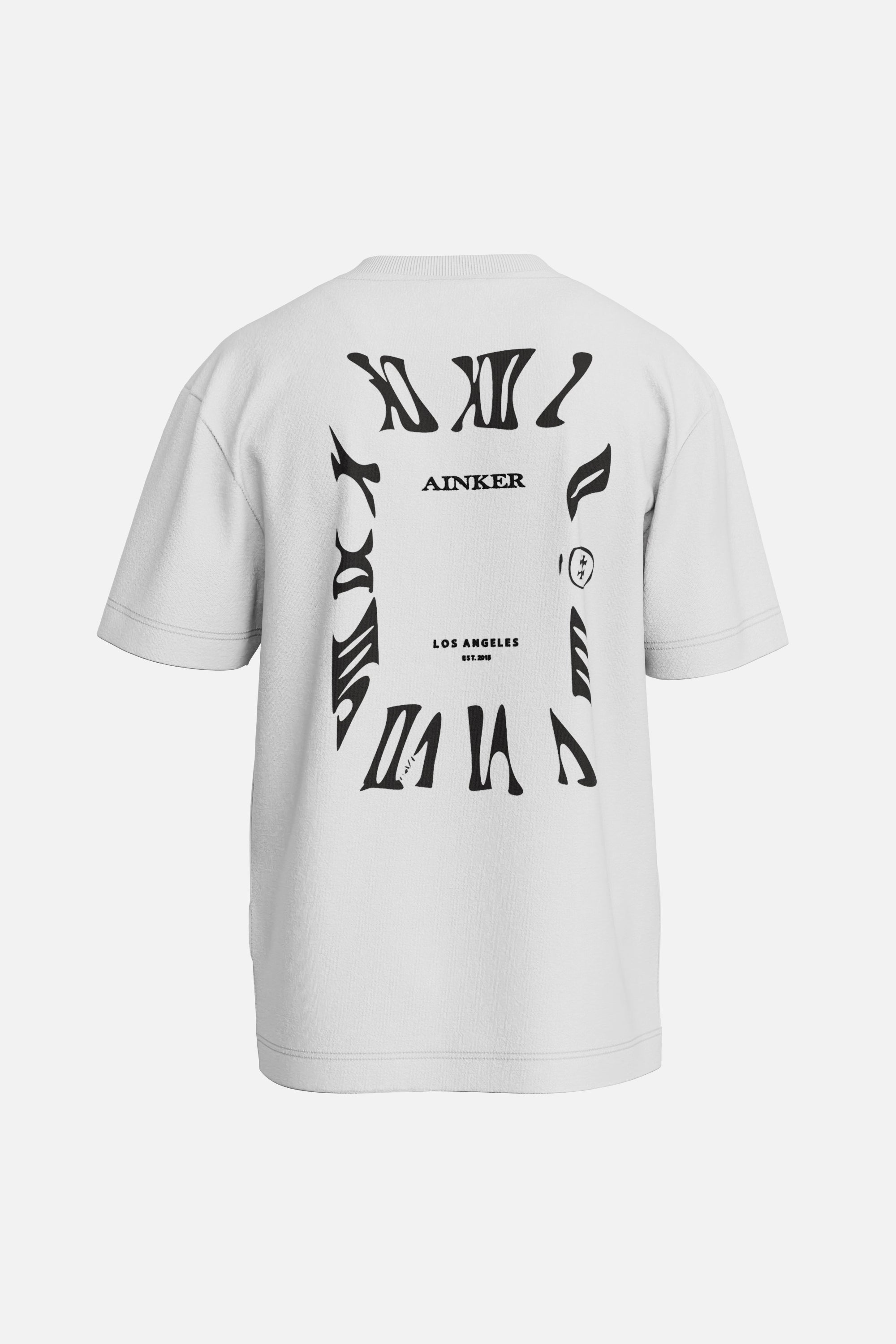 AINKER WHITE WATCH T-SHIRT