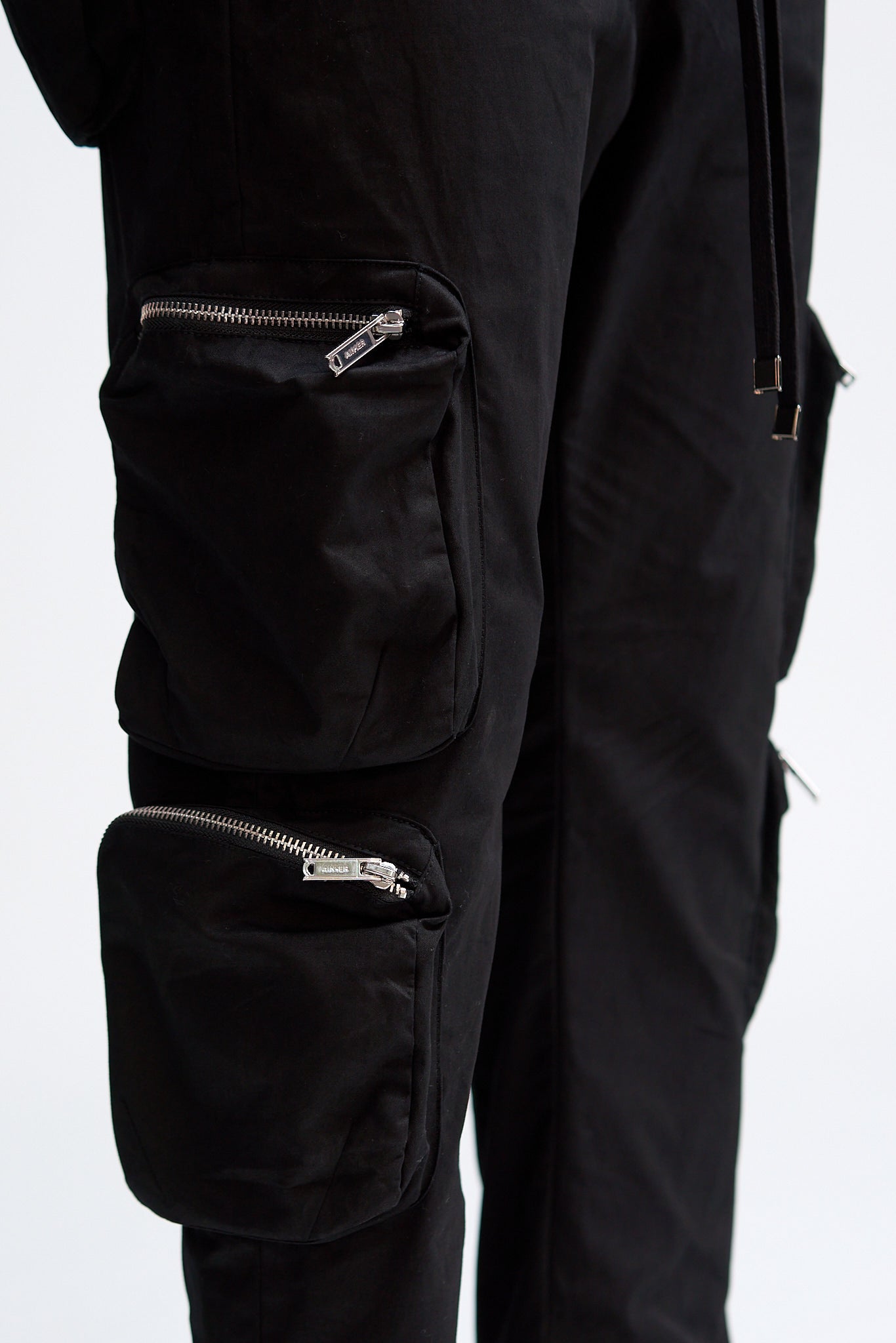 Black Cargo Cotton Jogger