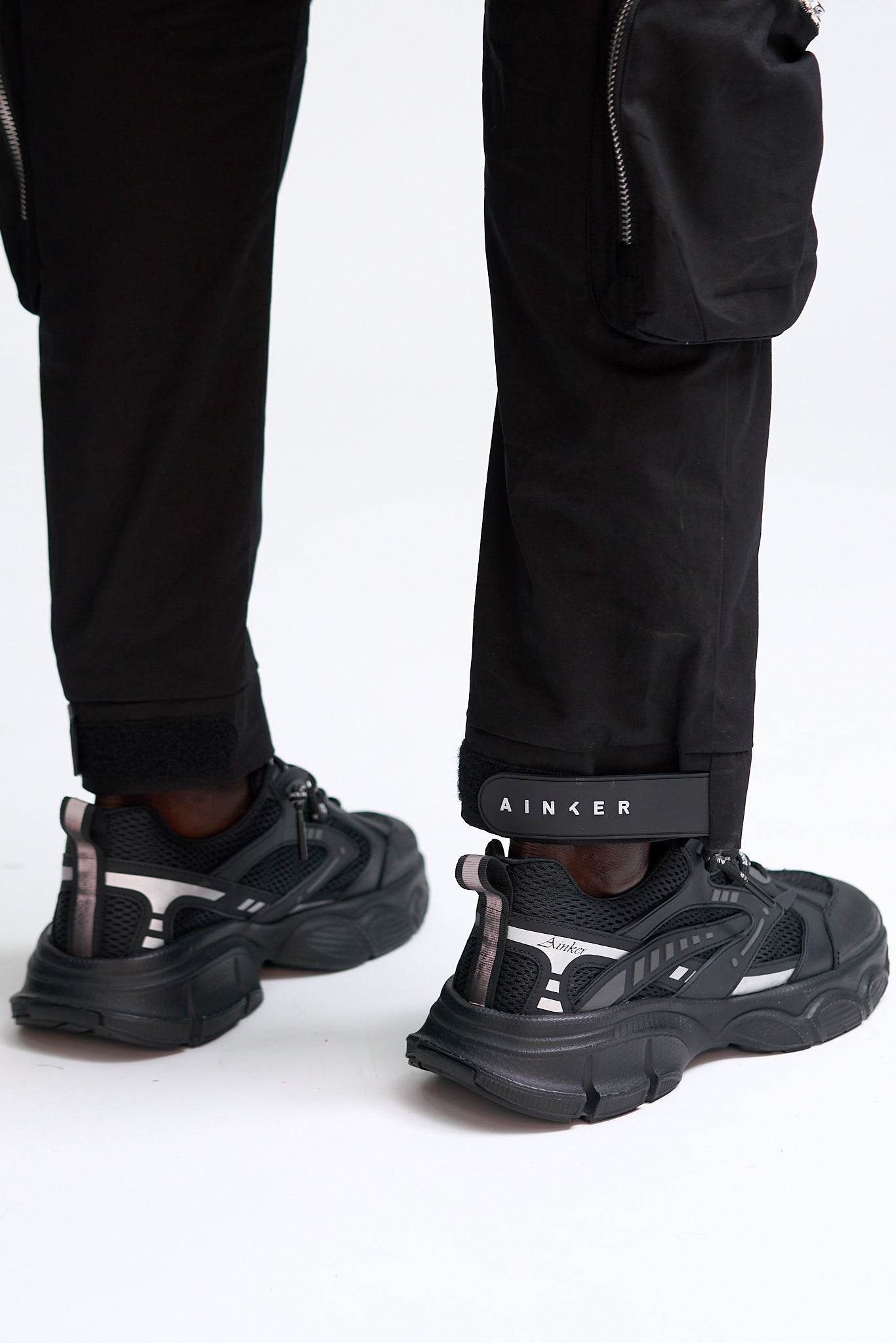 Black Cargo Cotton Jogger