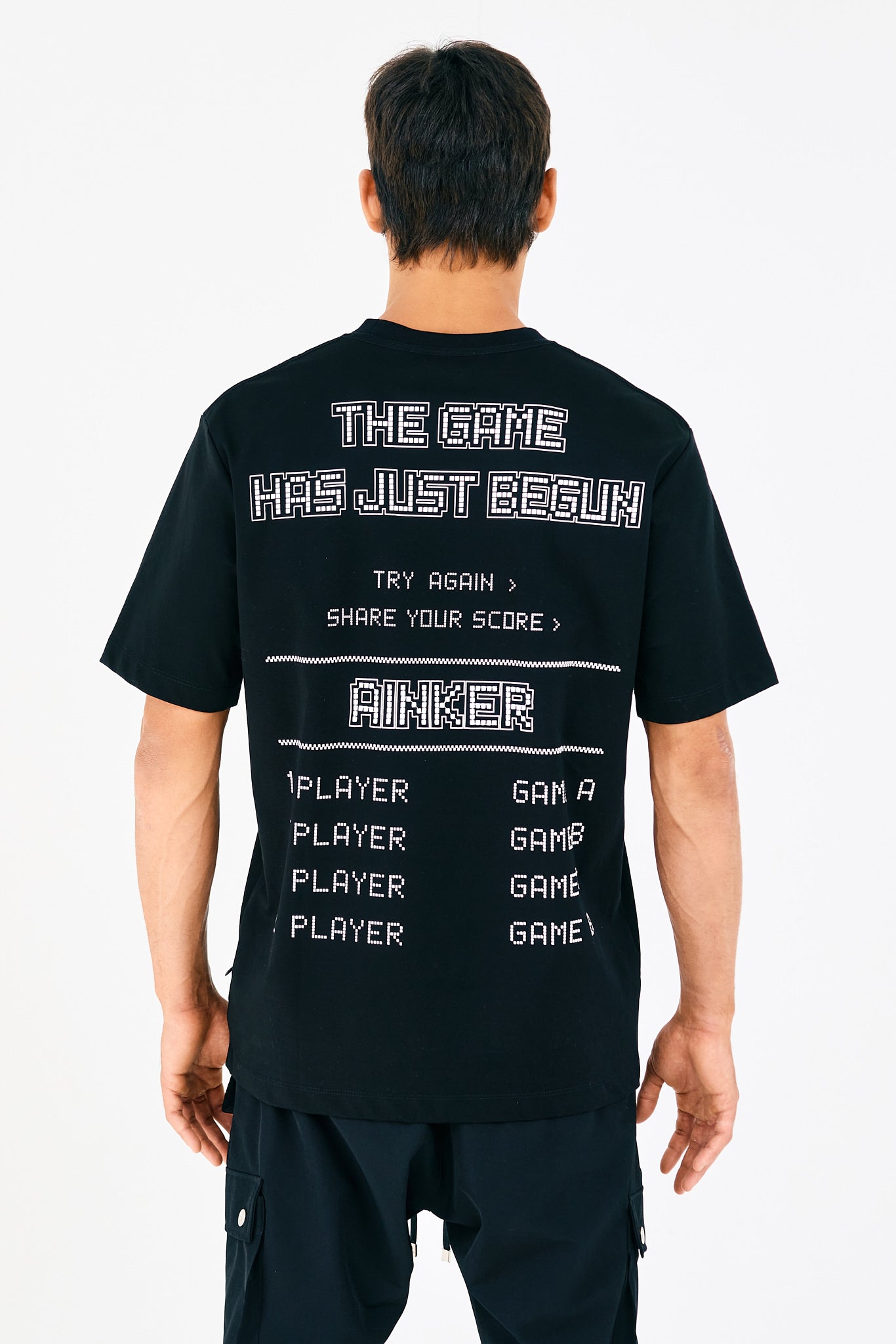 Gaming Black Mercerize T-Shirt
