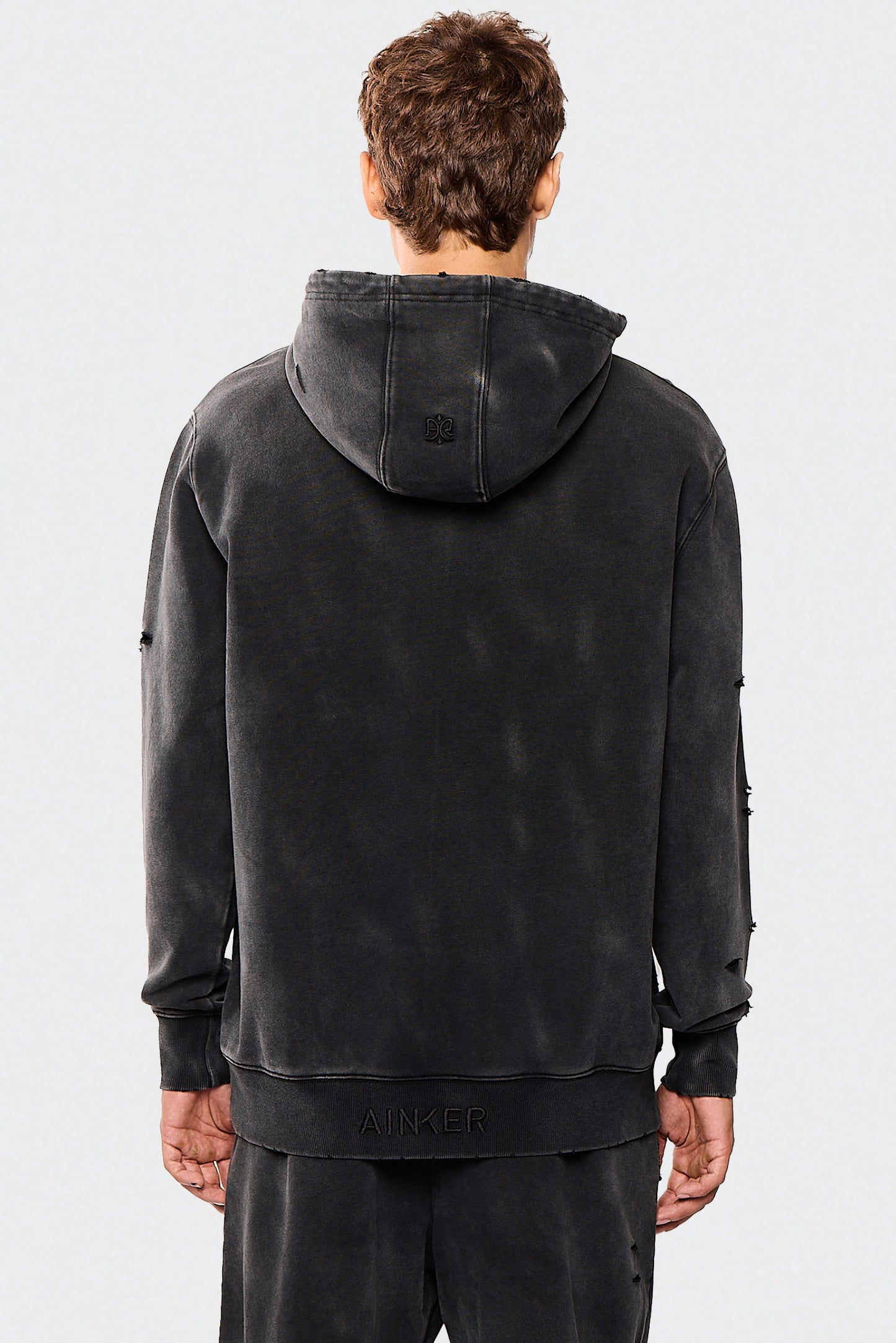 Black Wash Bee 656 Hoodie