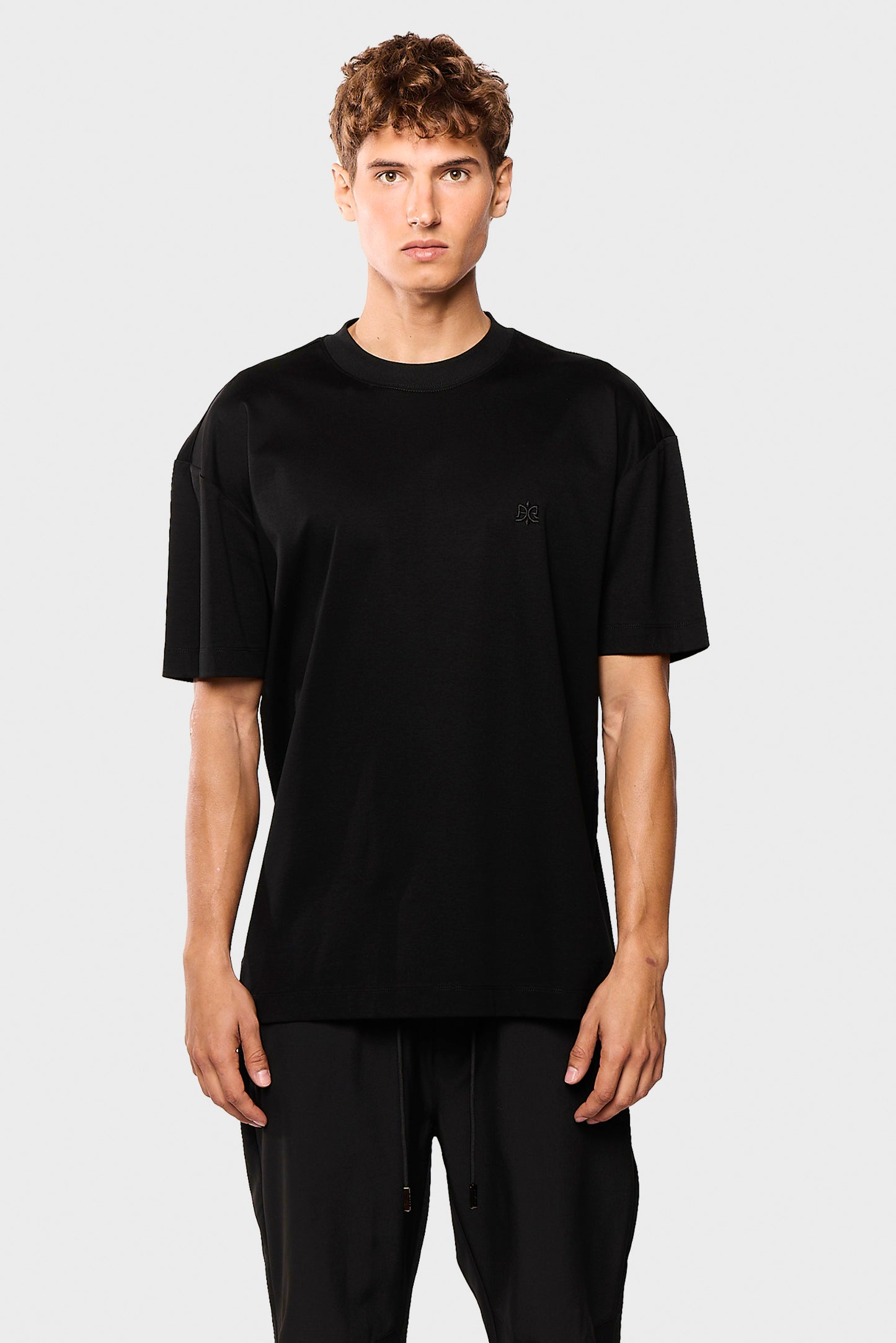 Mercerized 597 Black T-Shirt