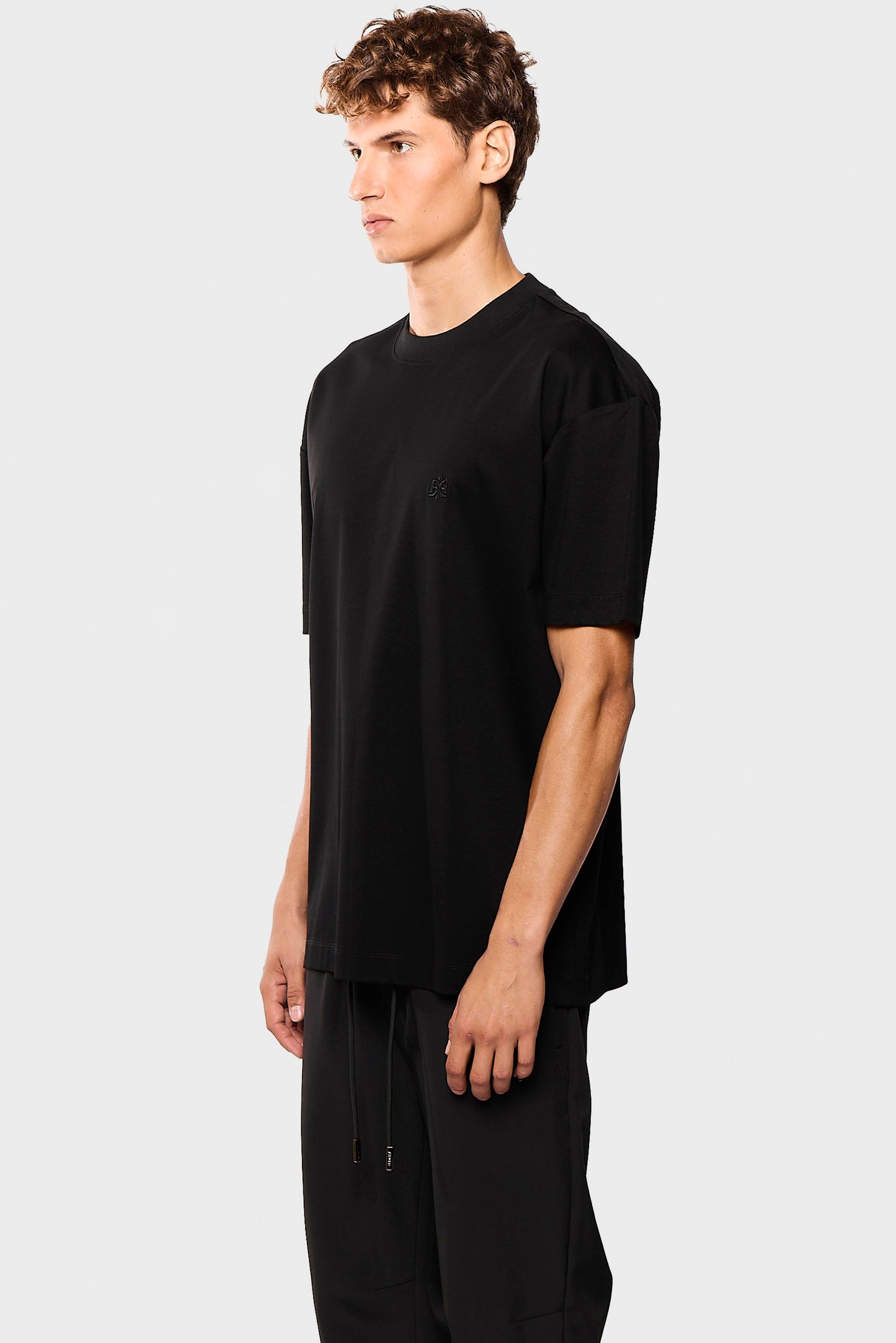 Mercerized 597 Black T-Shirt