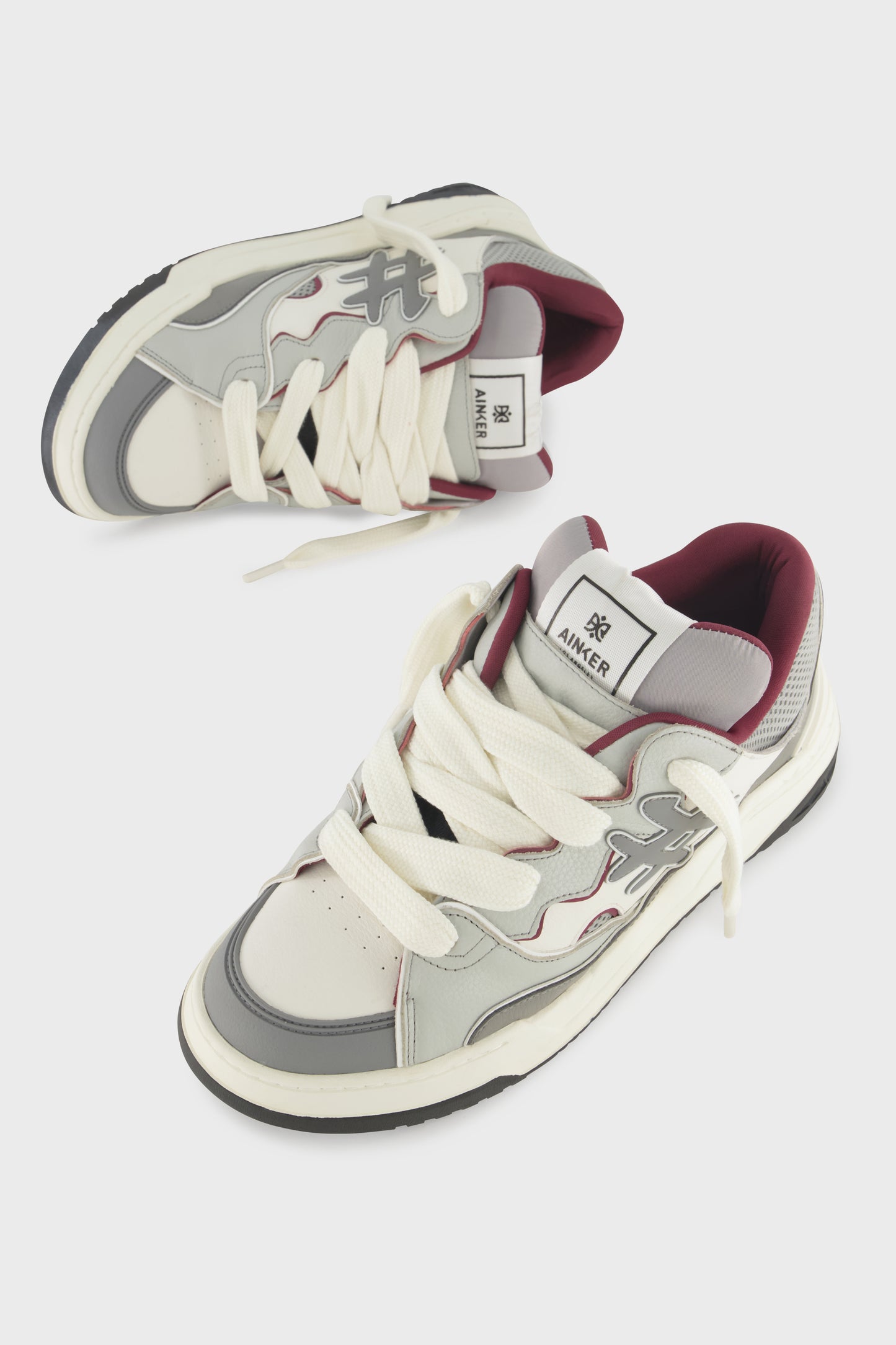 Baseline Leather Black/White/Gray