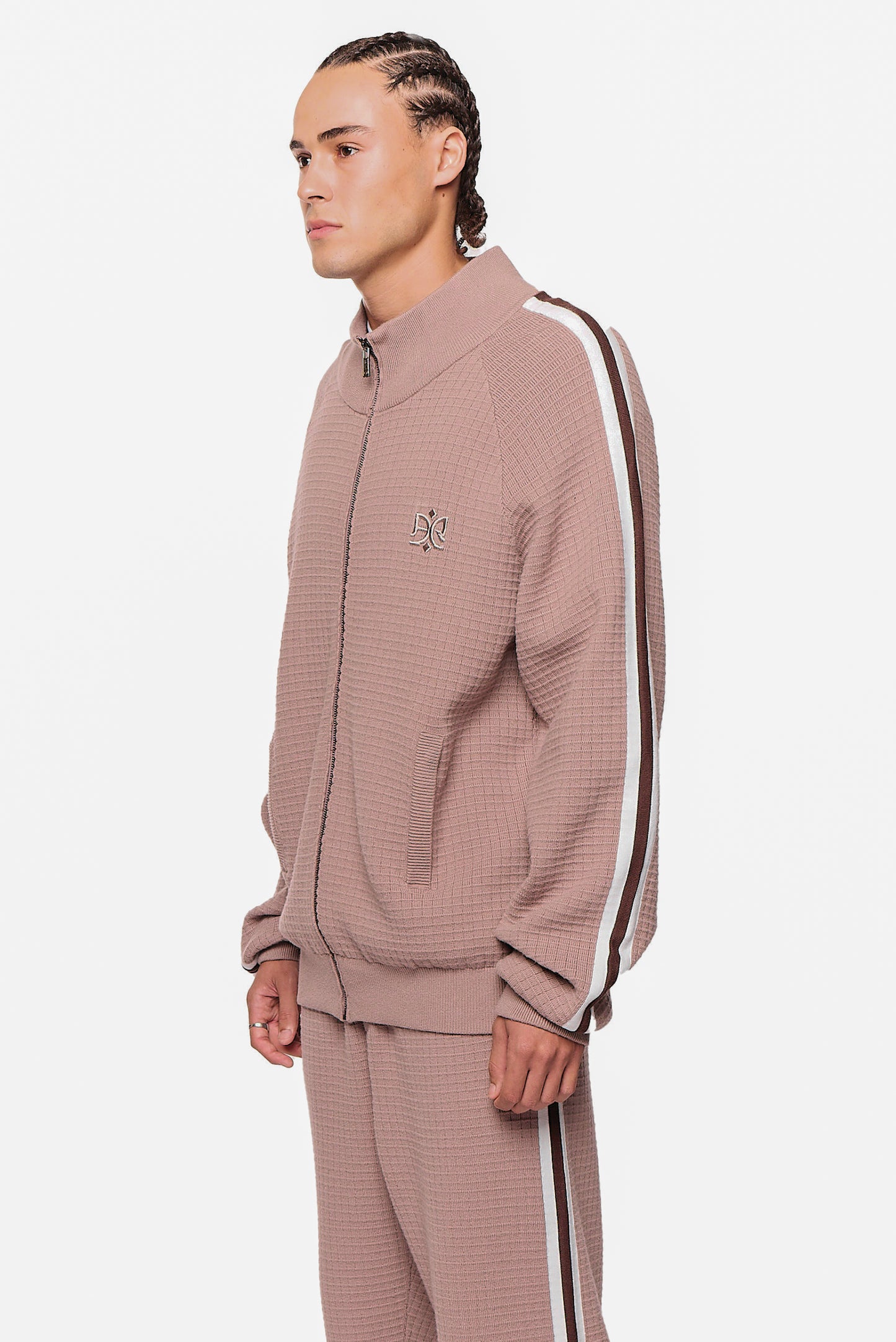 Cotton 638 Waffle Mocha Top