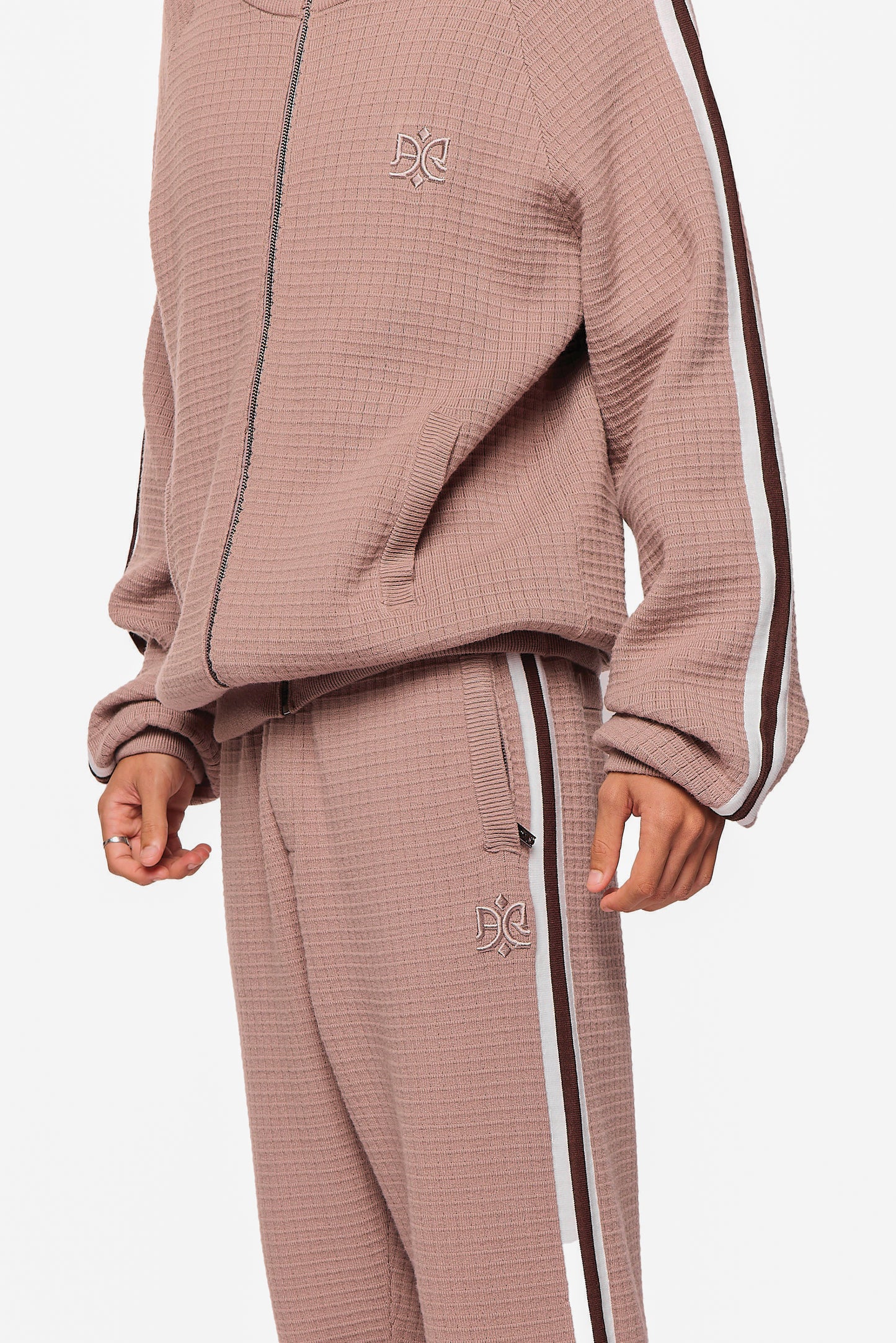 Cotton 644 Waffle Mocha Long Pant