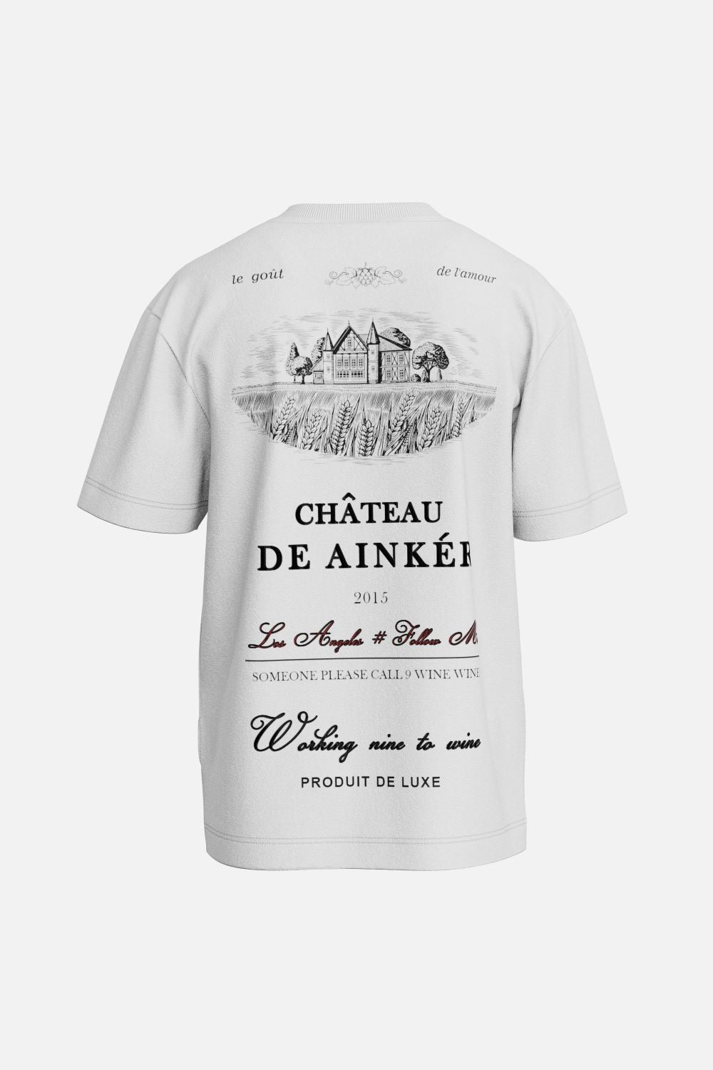 AINKER White Chateau T-Shirt