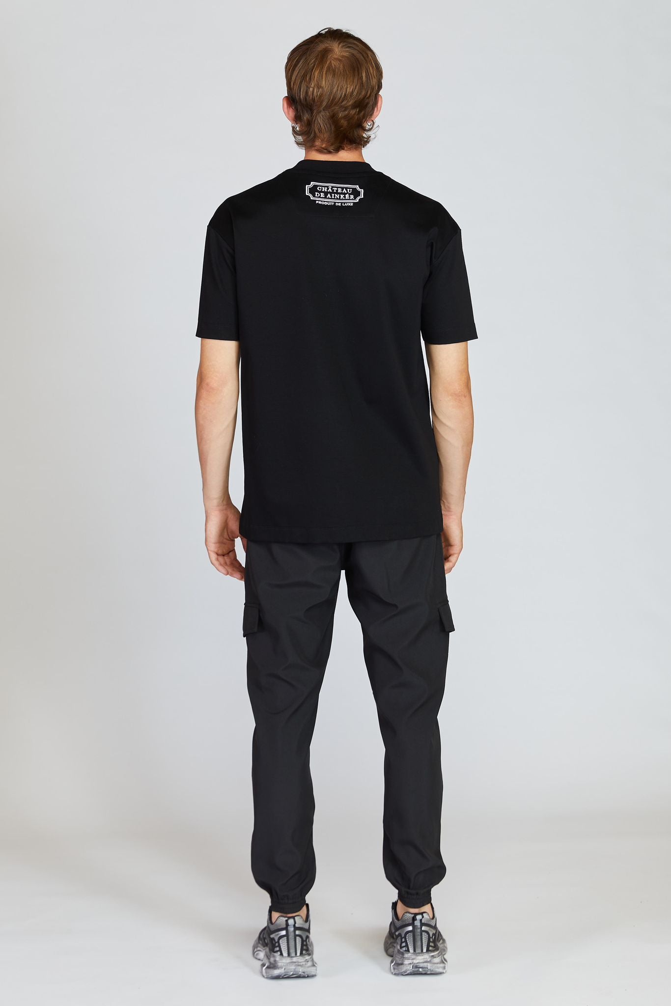 BLACK CARGO PANTS