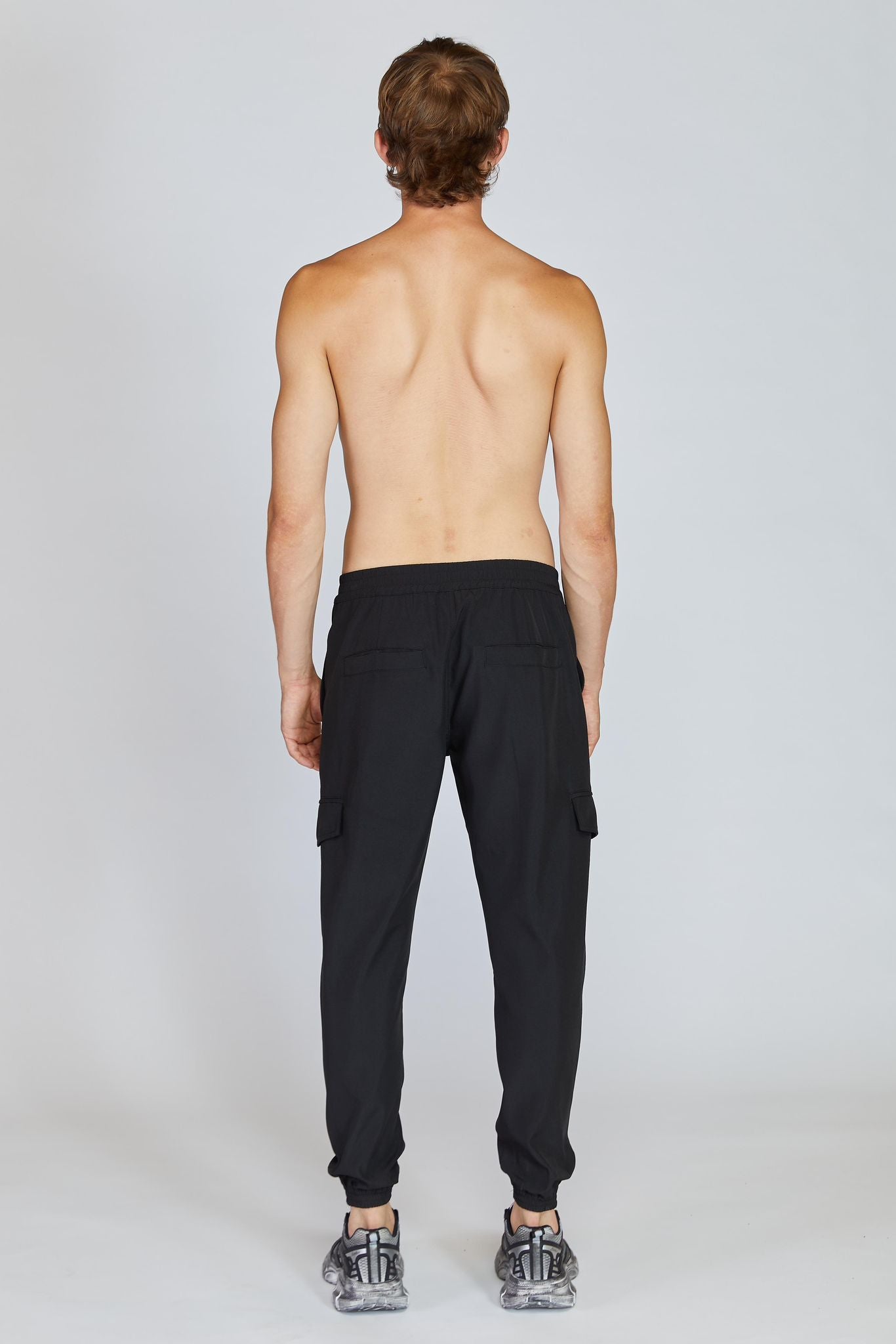 BLACK CARGO PANTS