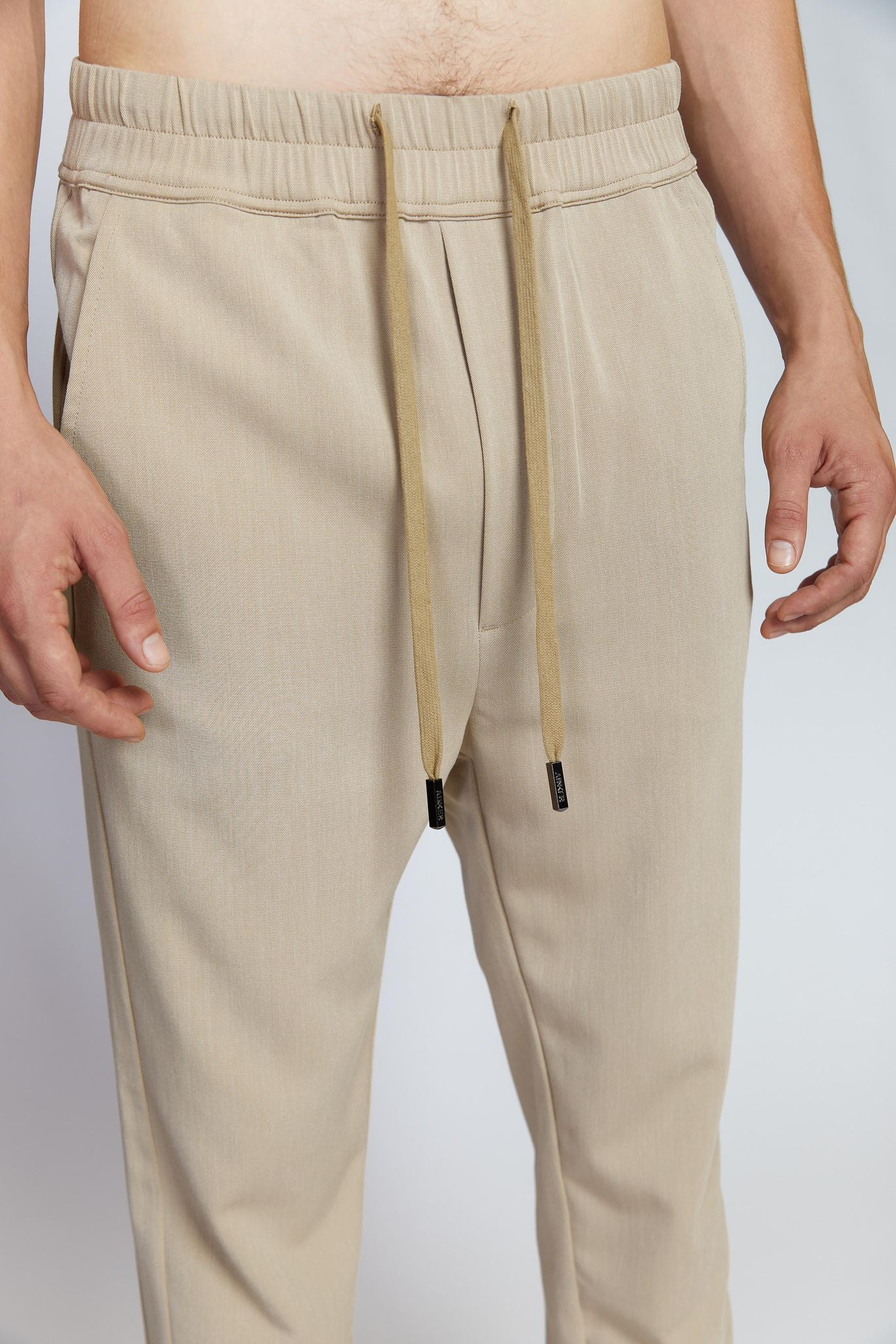 MOCHA STRAIGHT COTTON PANTS