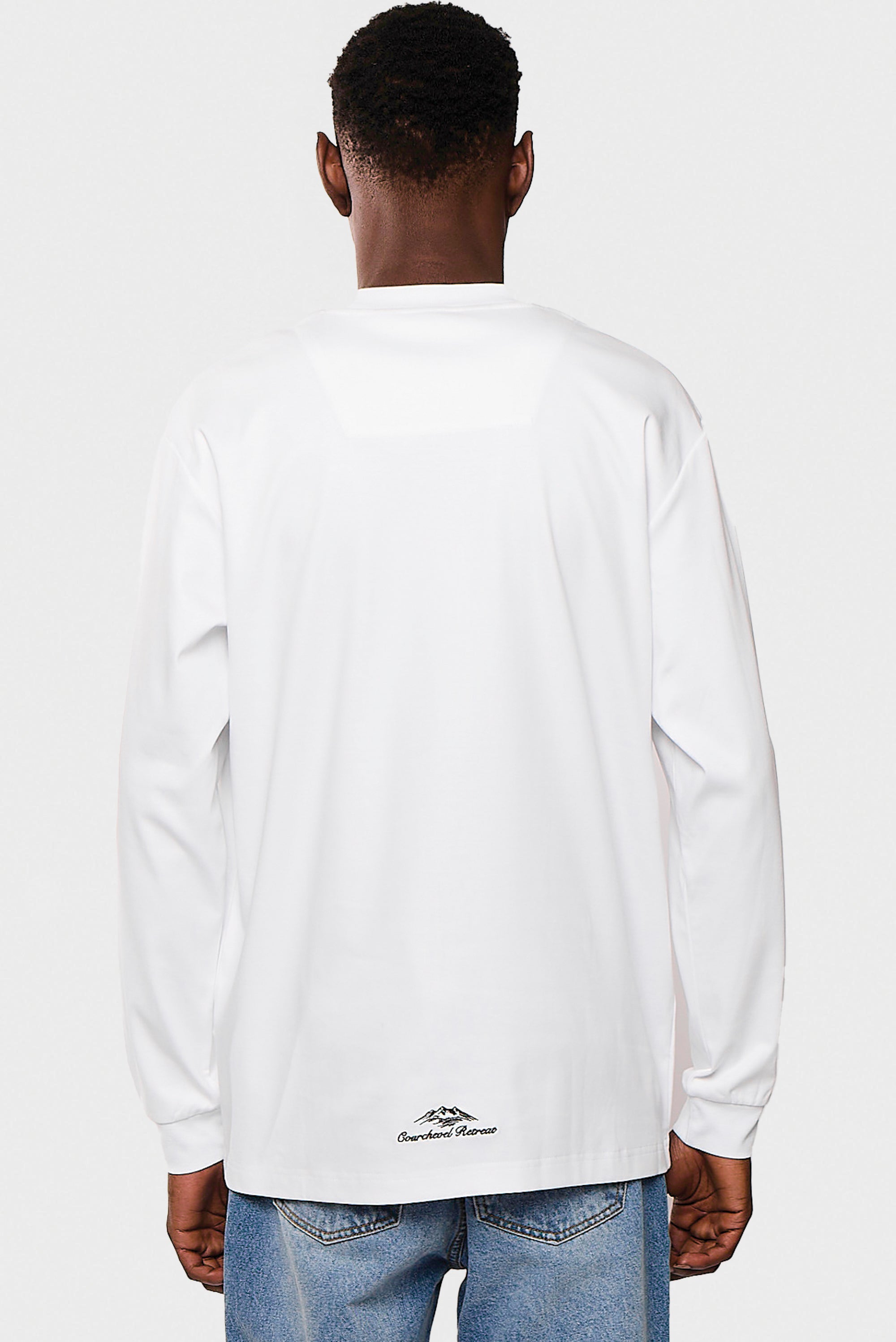 Mercerized 536 Long White T-Shirt