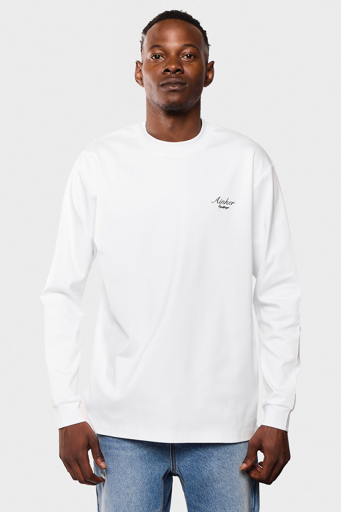 Mercerized 536 Long White T-Shirt