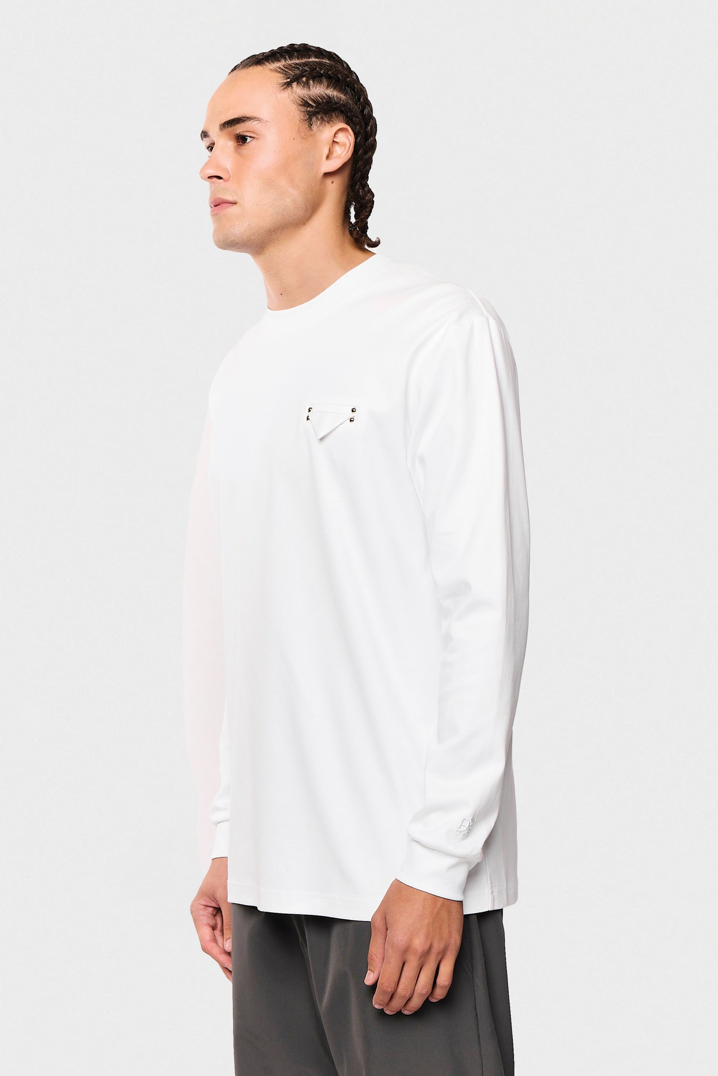 Mercerized 531 Long White T-Shirt