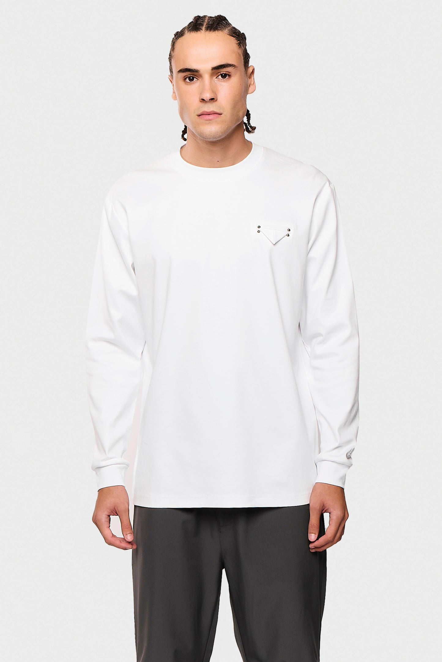 Mercerized 531 Long White T-Shirt