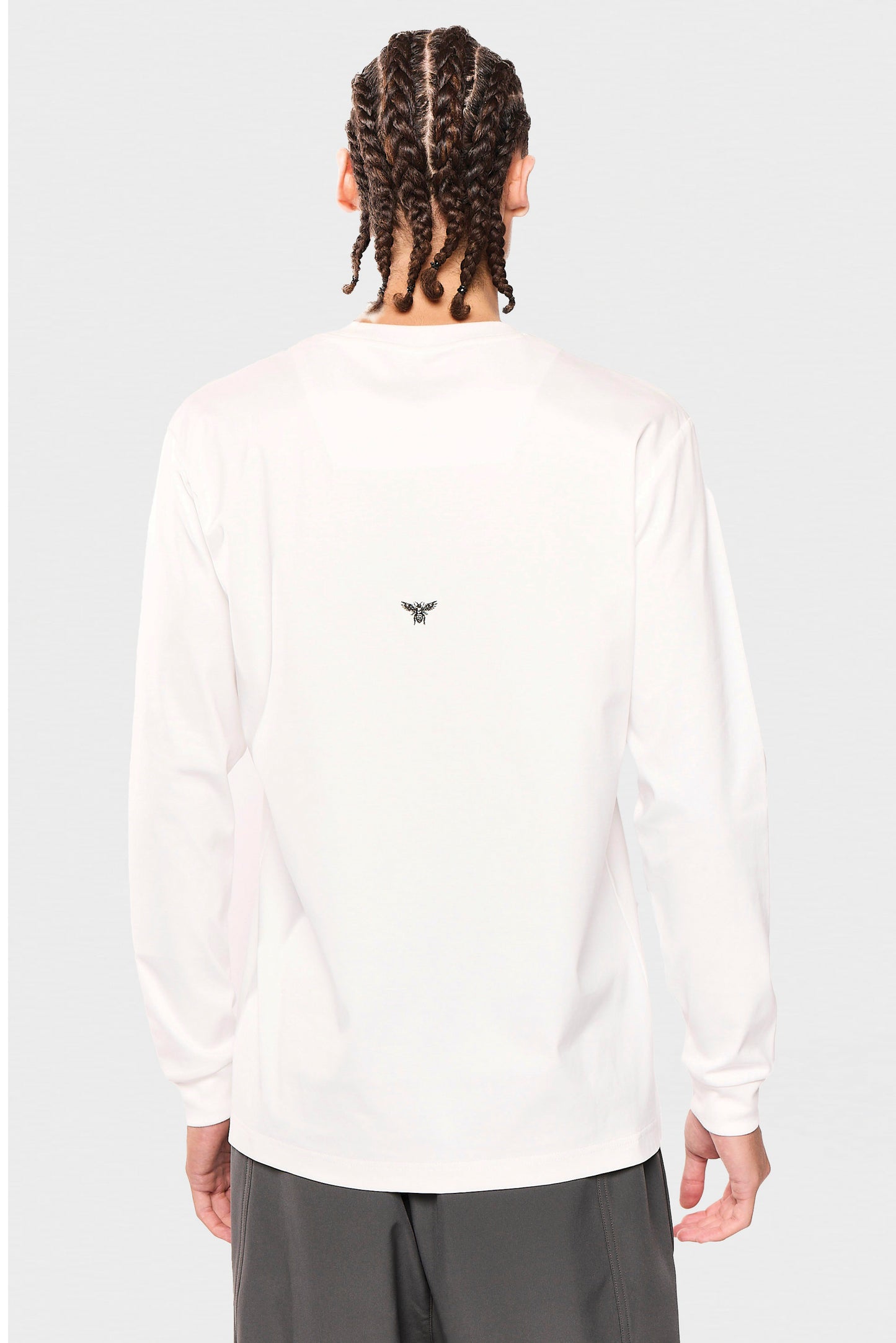 Mercerized 534 Long White T-Shirt