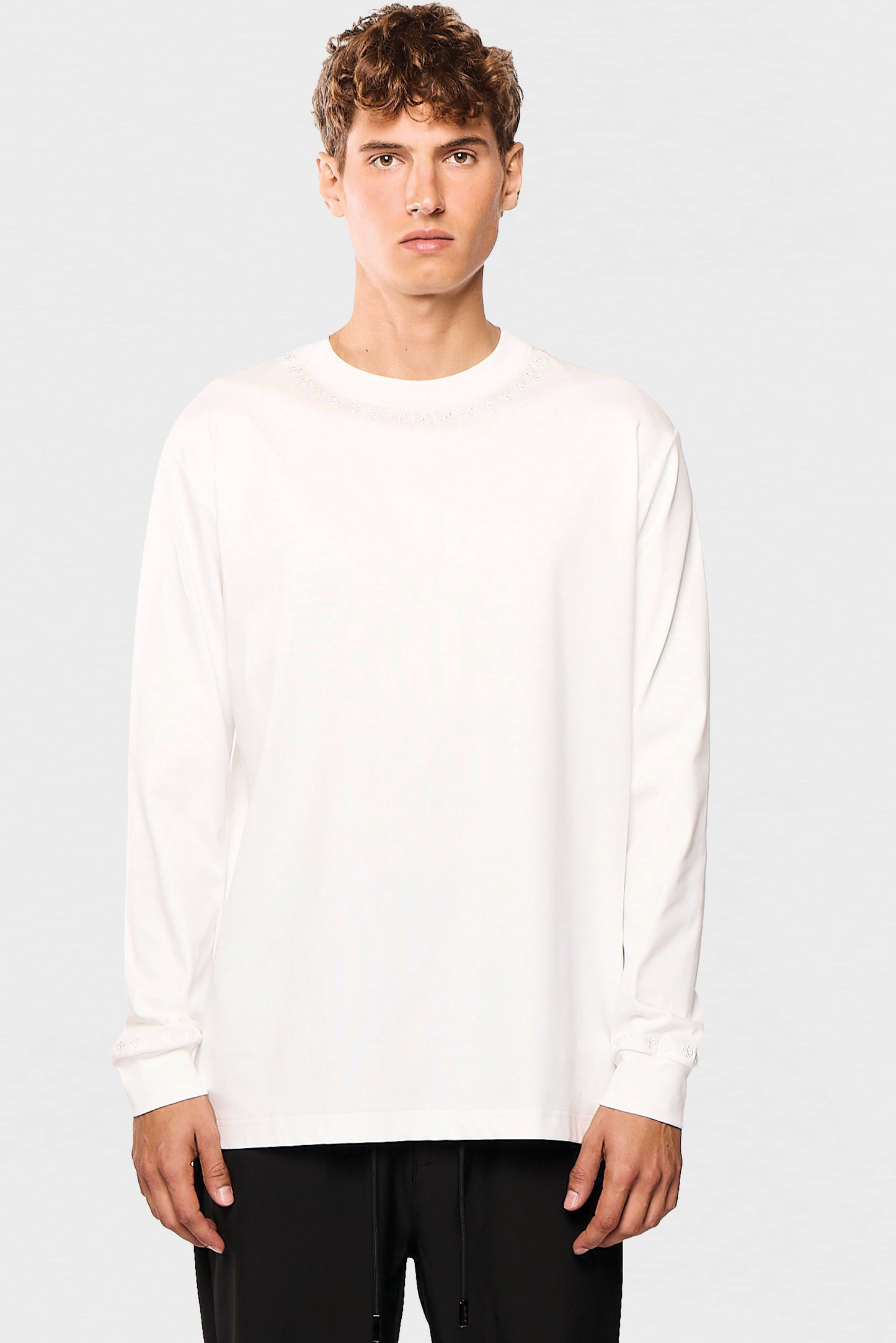 Mercerized 686 Long White T-Shirt
