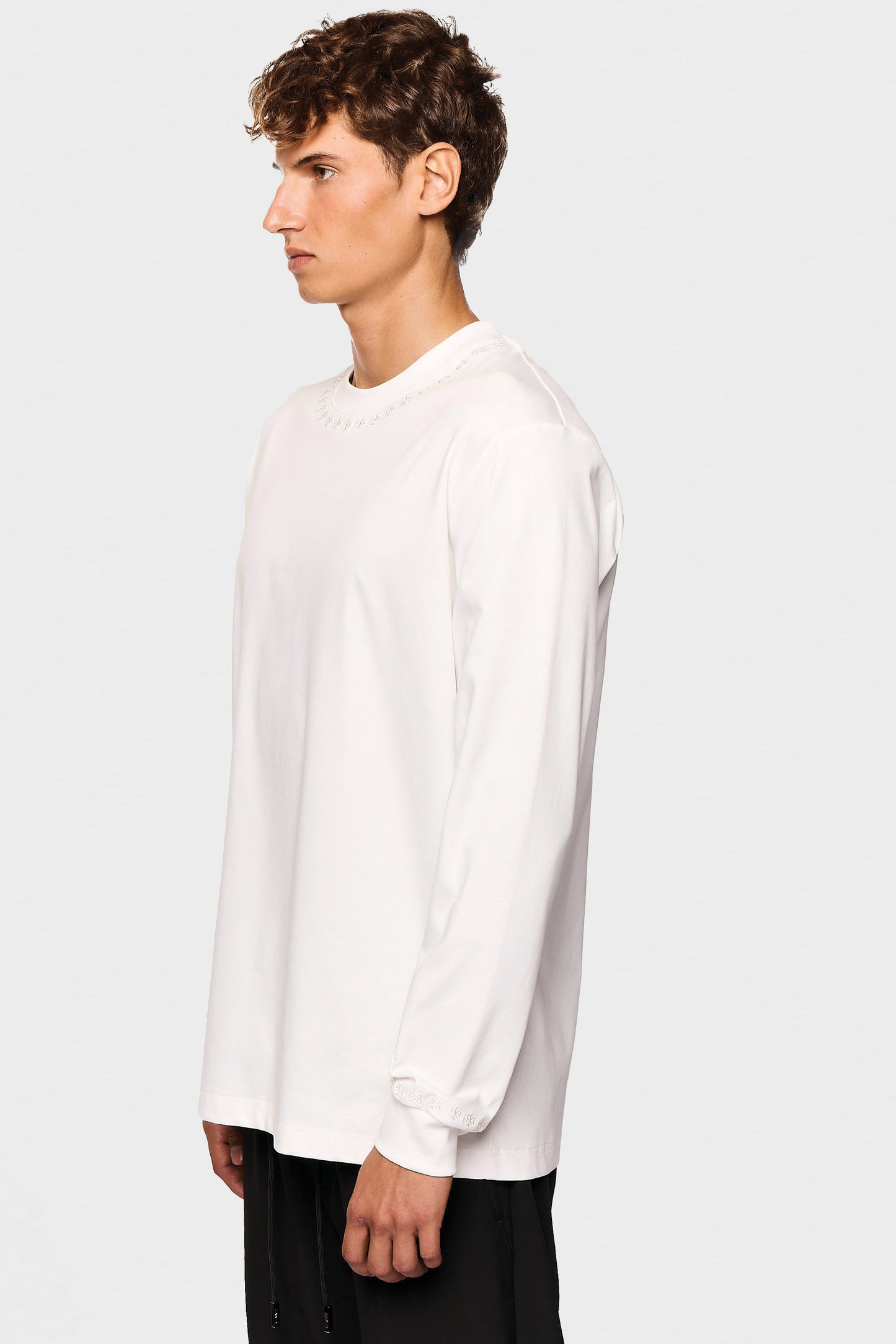 Mercerized 686 Long White T-Shirt