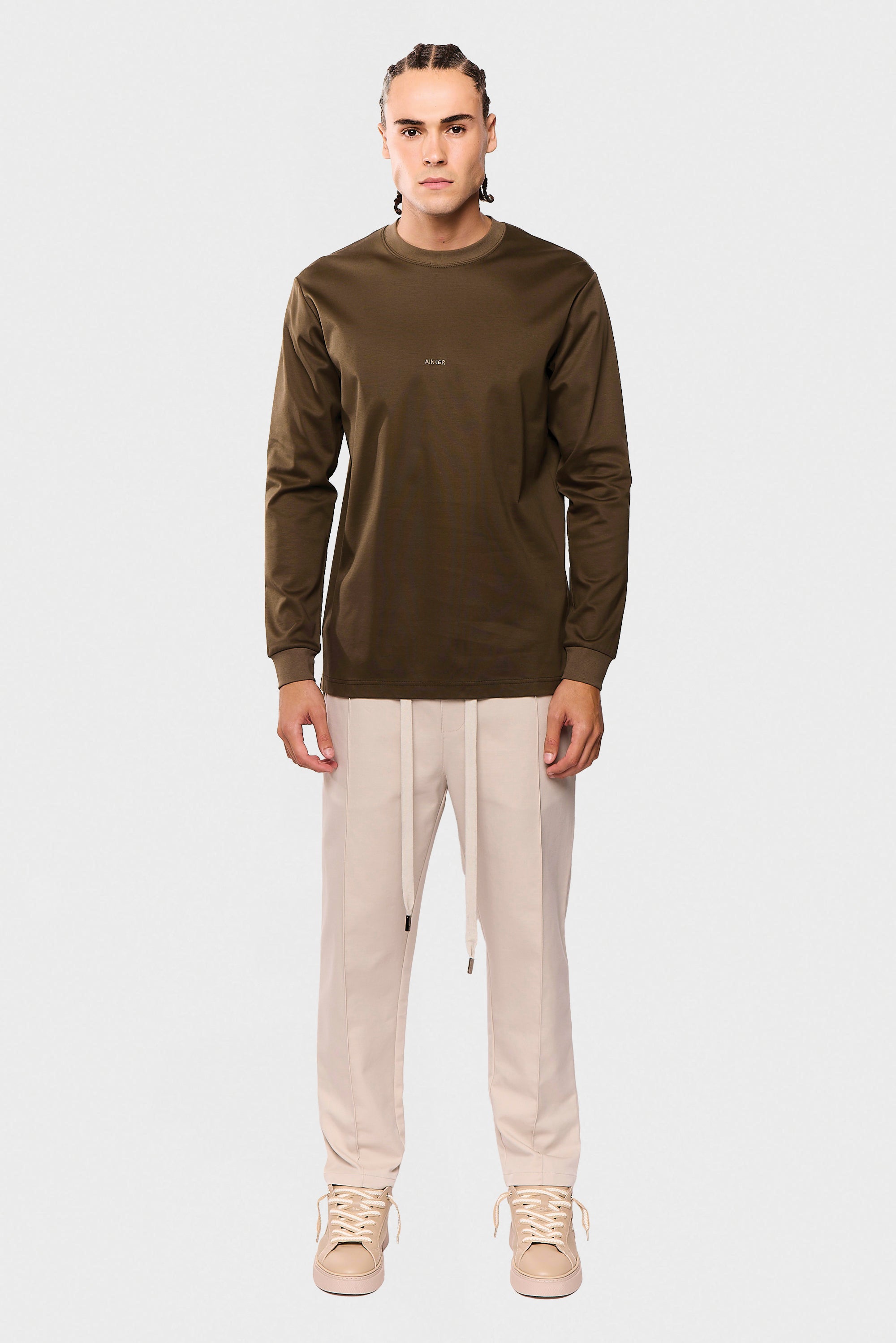 Mercerized 534 Long Green T-Shirt