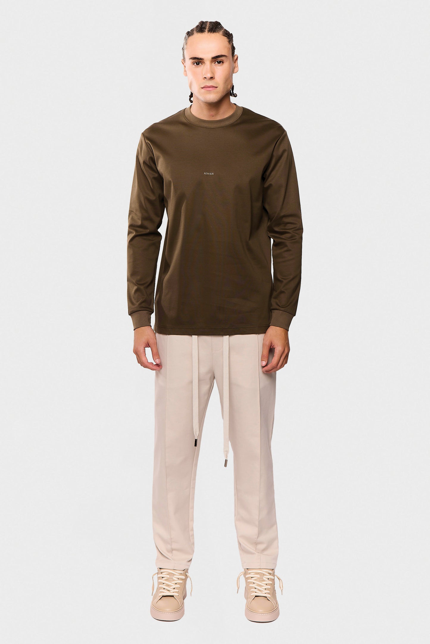 Mercerized 534 Long Green T-Shirt