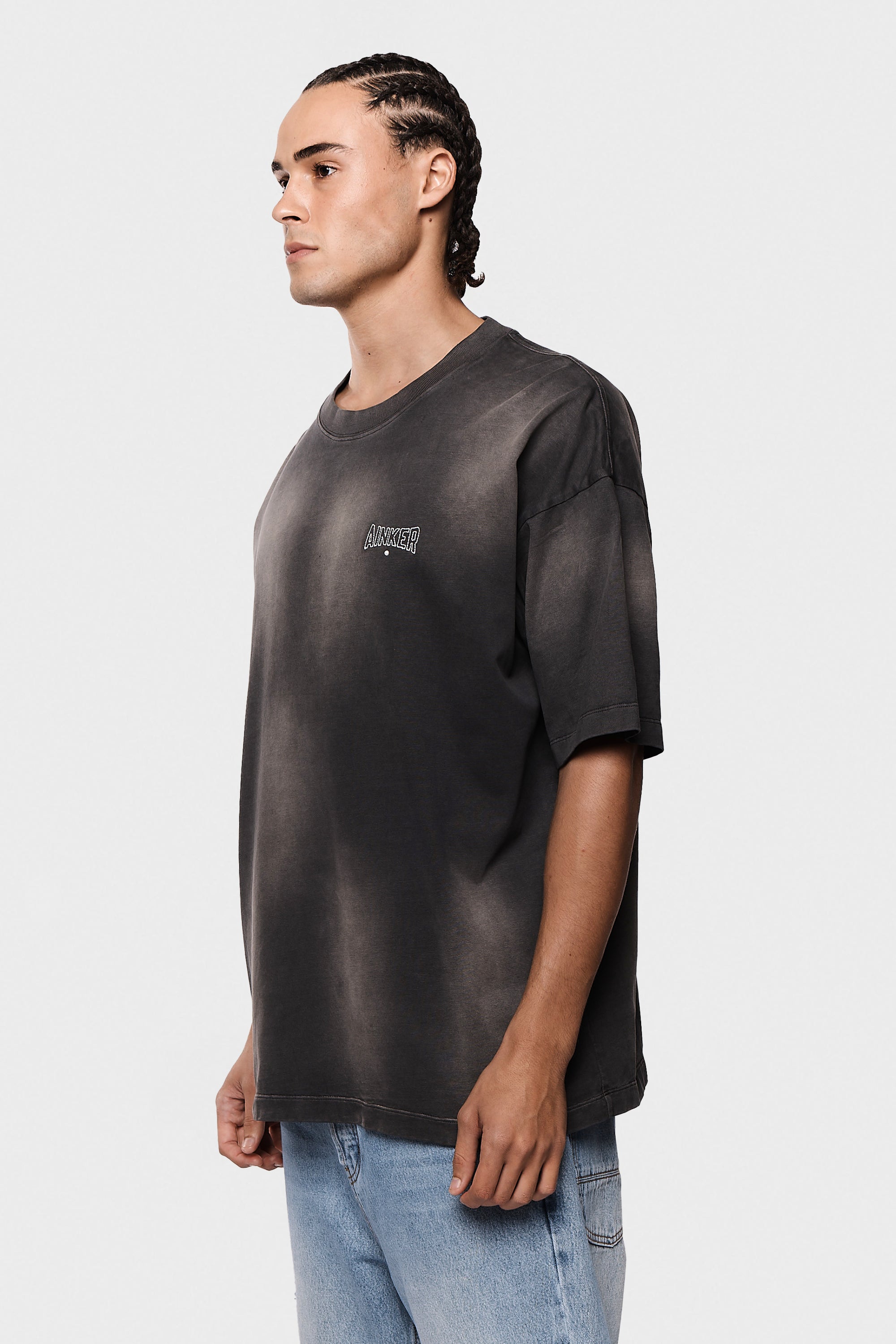 Cotton Wash 717 Gray  T-Shirt