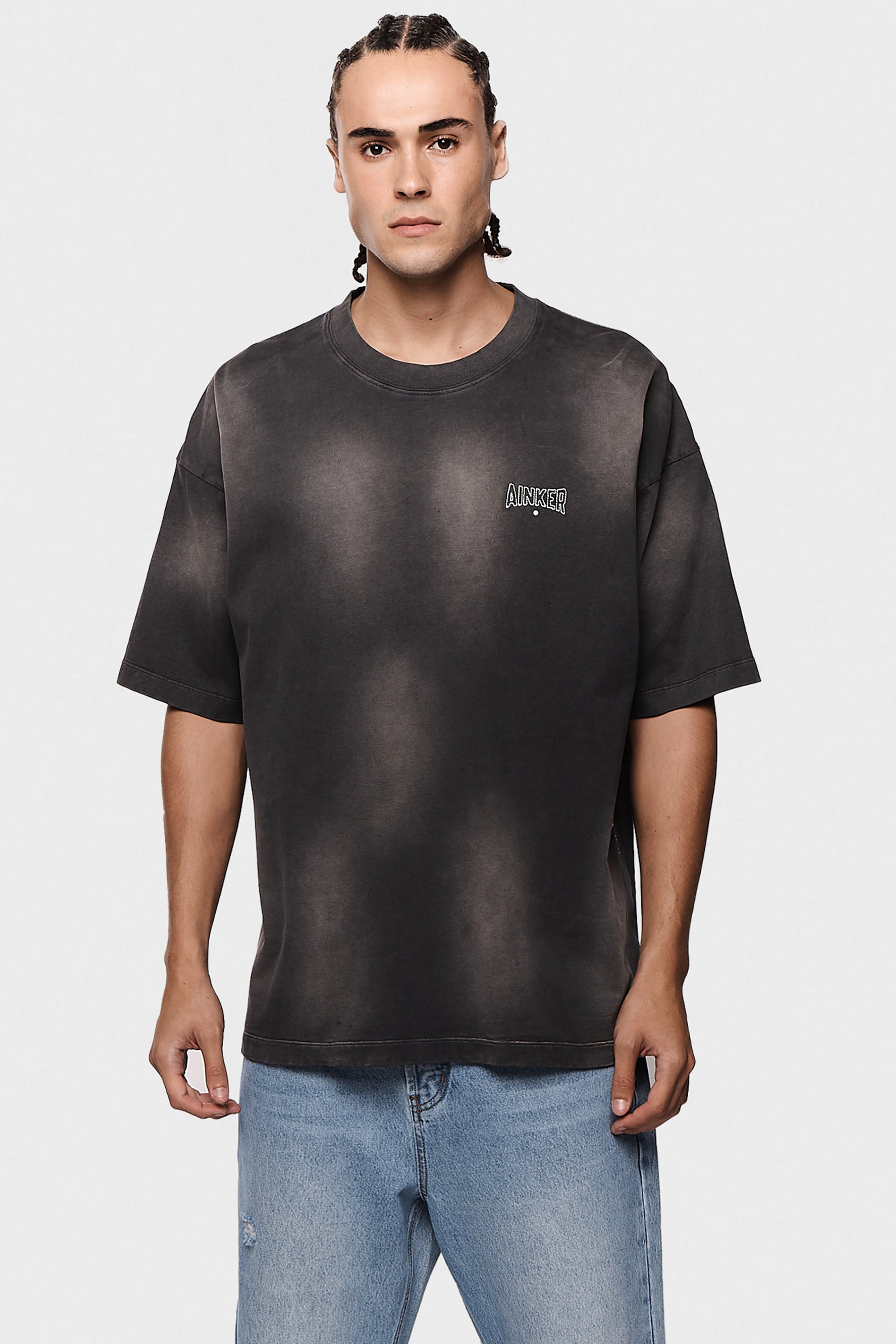 Cotton Wash 717 Gray  T-Shirt