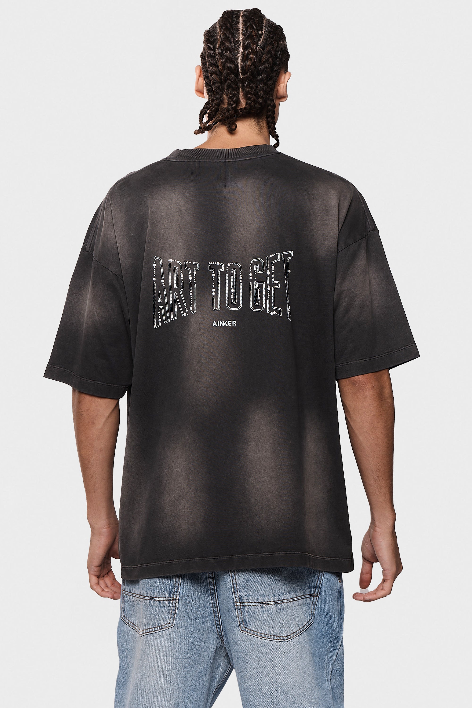 Cotton Wash 717 Gray  T-Shirt