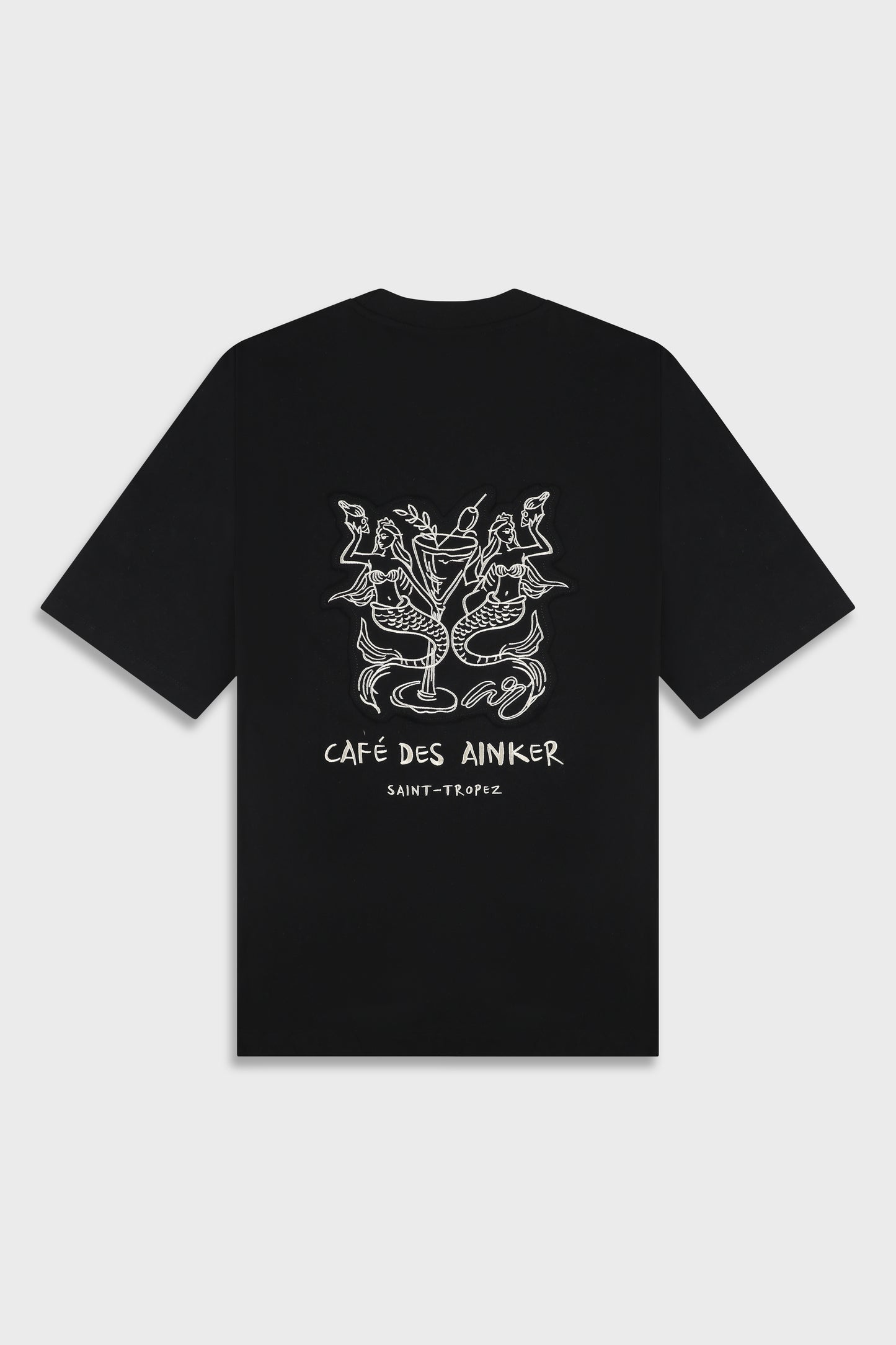 Mercerized 728 Black T-Shirt