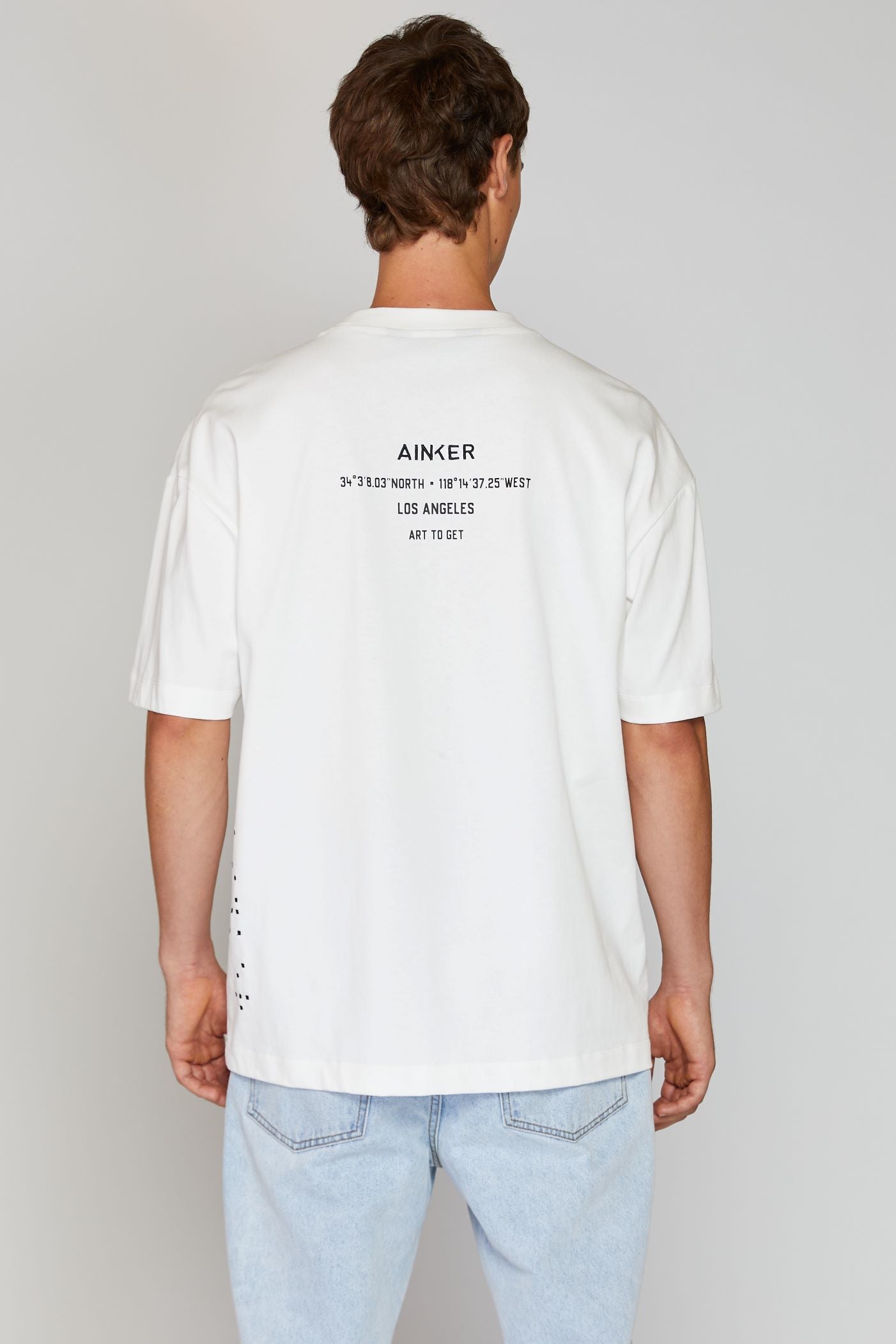 AINKER BRAILLE WHITE T-Shirt