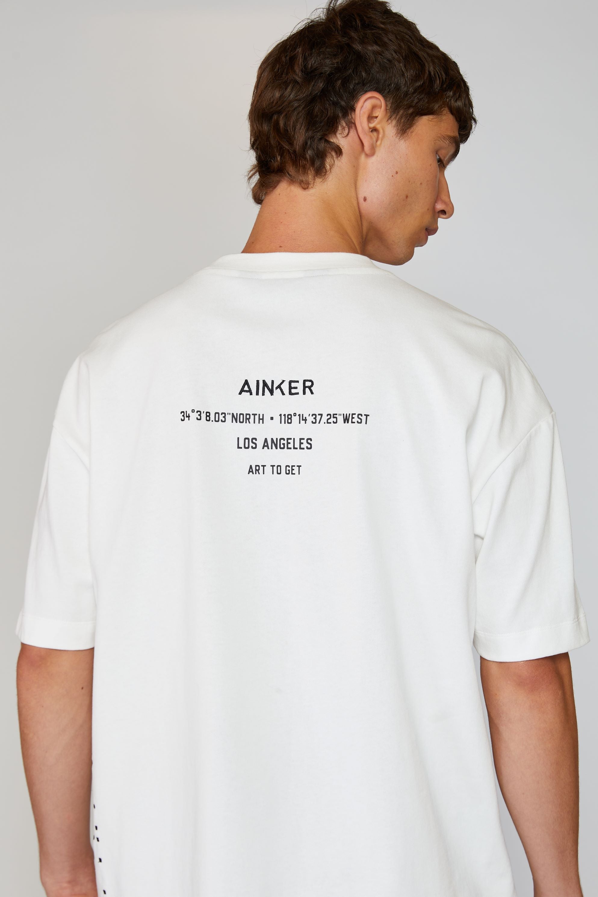 AINKER BRAILLE WHITE T-Shirt