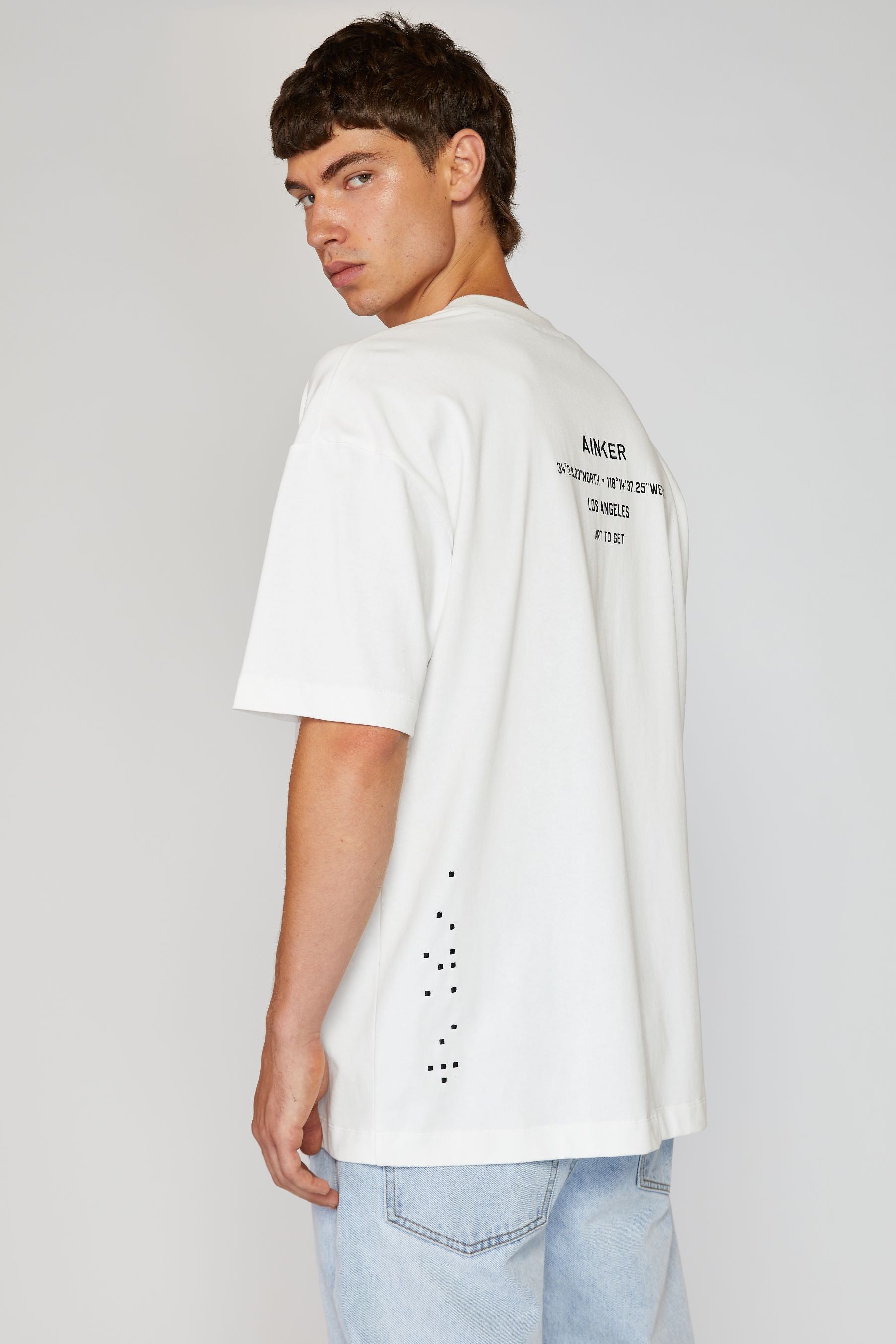 AINKER BRAILLE WHITE T-Shirt