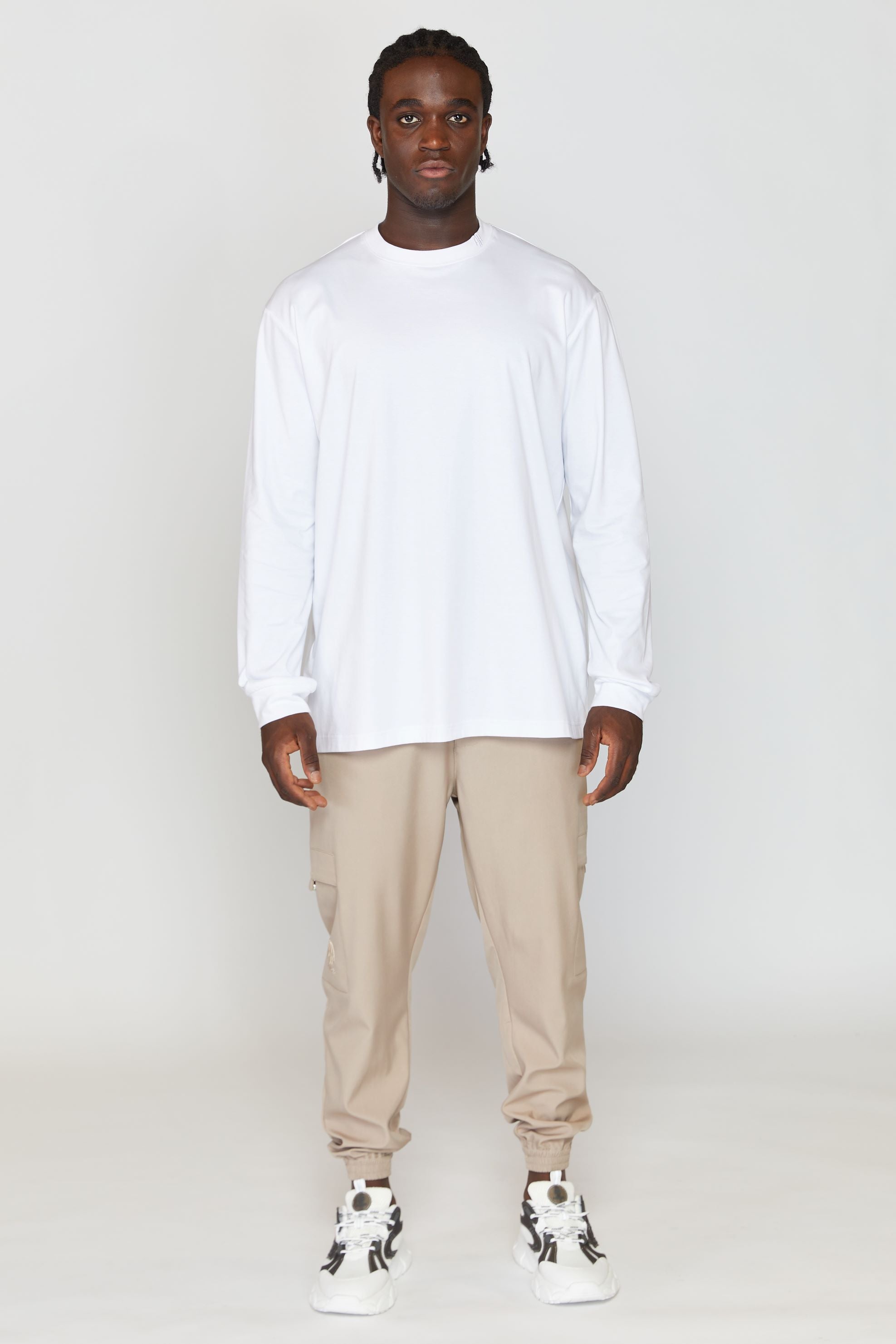 AINKER 005 WHITE LONG T-SHIRT