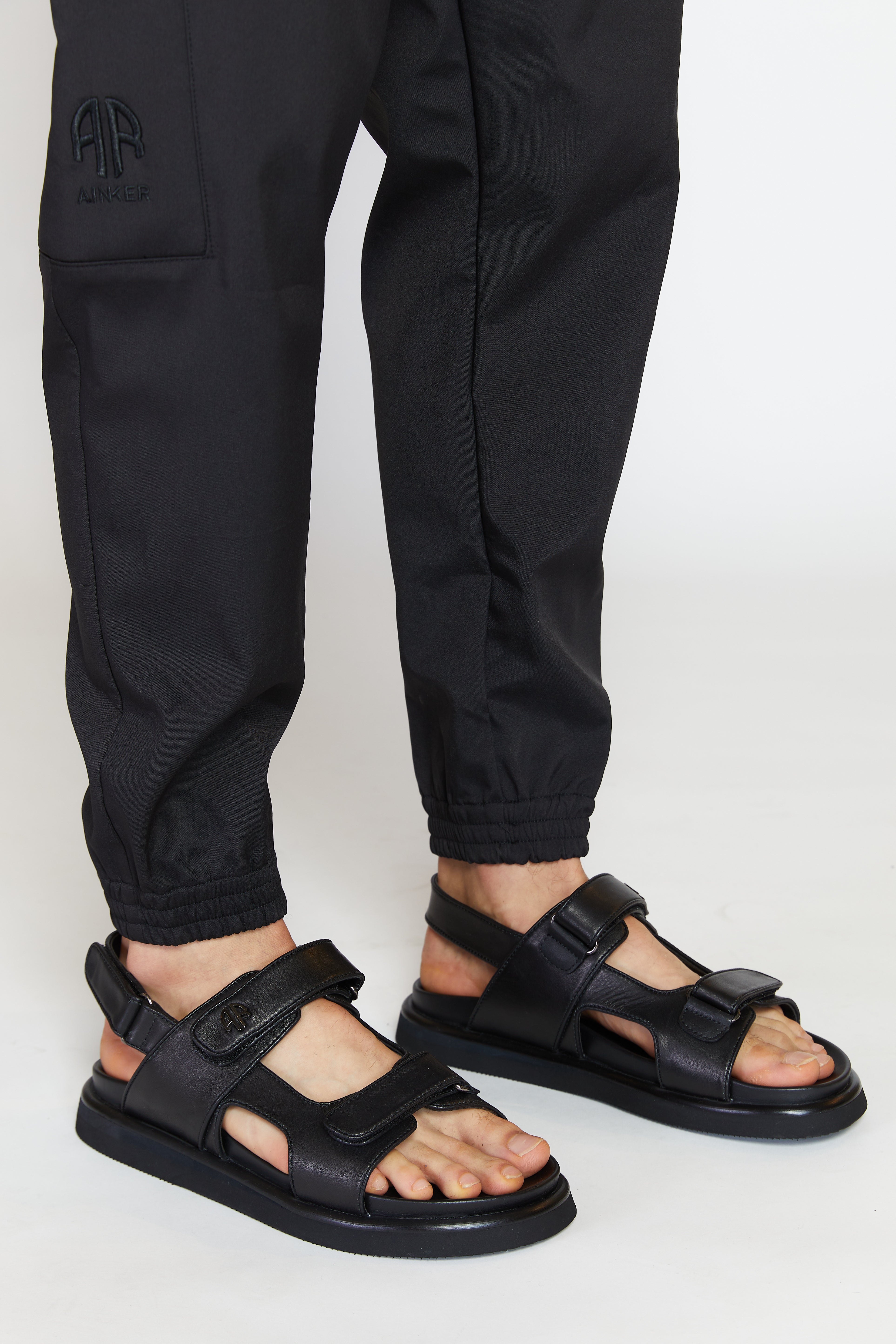 Sandal Black Leather