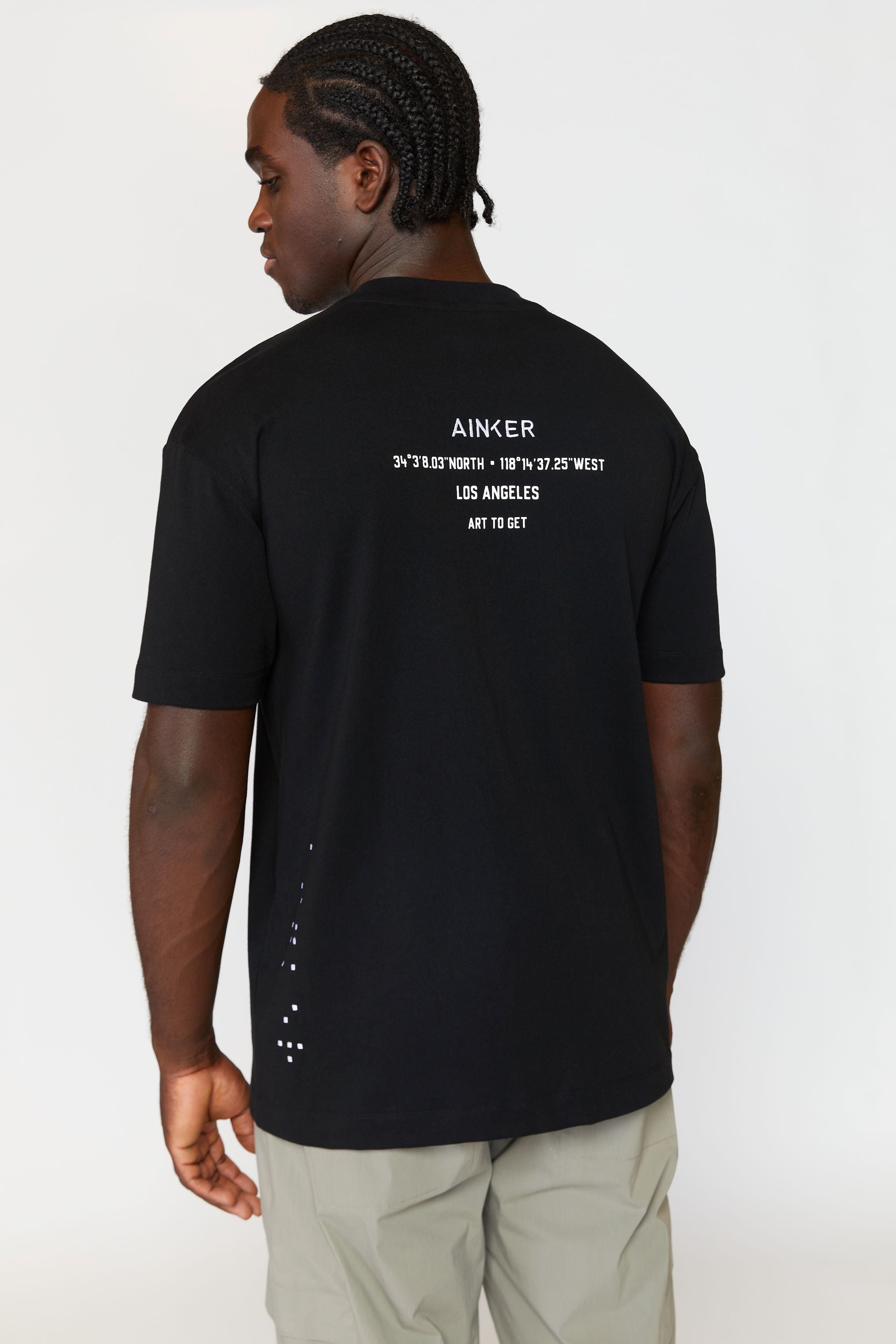 AINKER BRAILLE BLACK T-Shirt