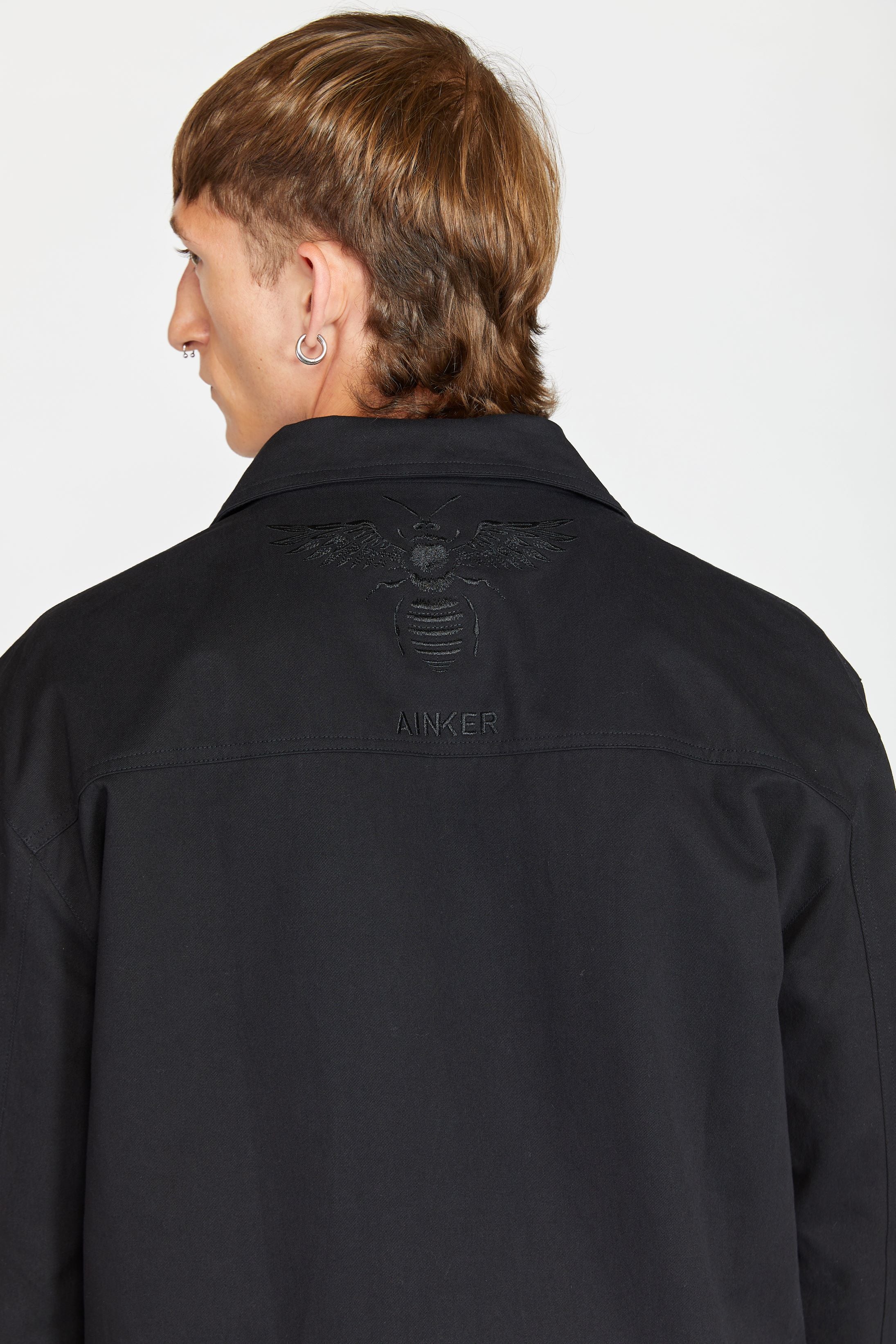 AINKER TWILL BLACK JACKET